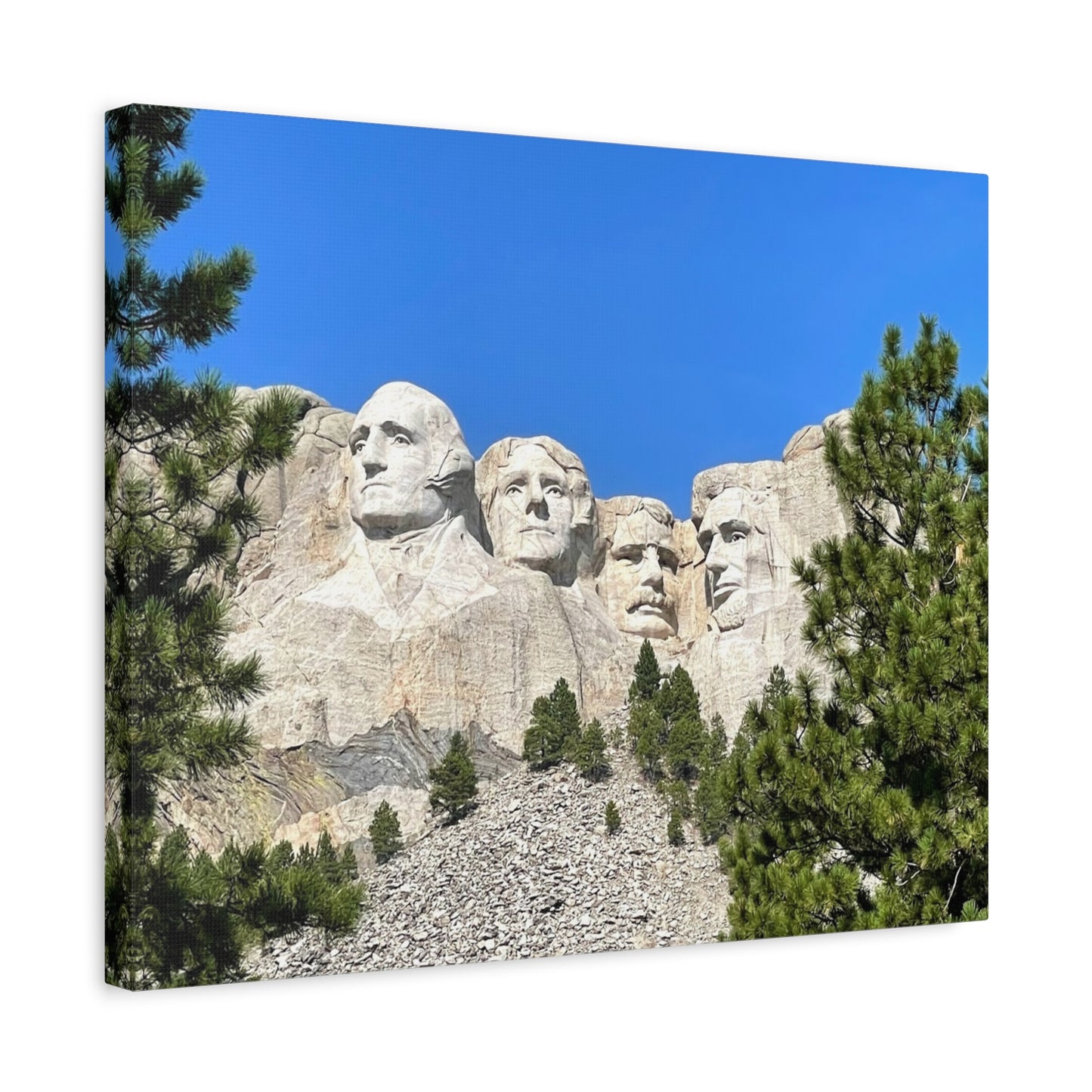 Rustic Mount Rushmore Canvas Art - Stretched Wall Decor