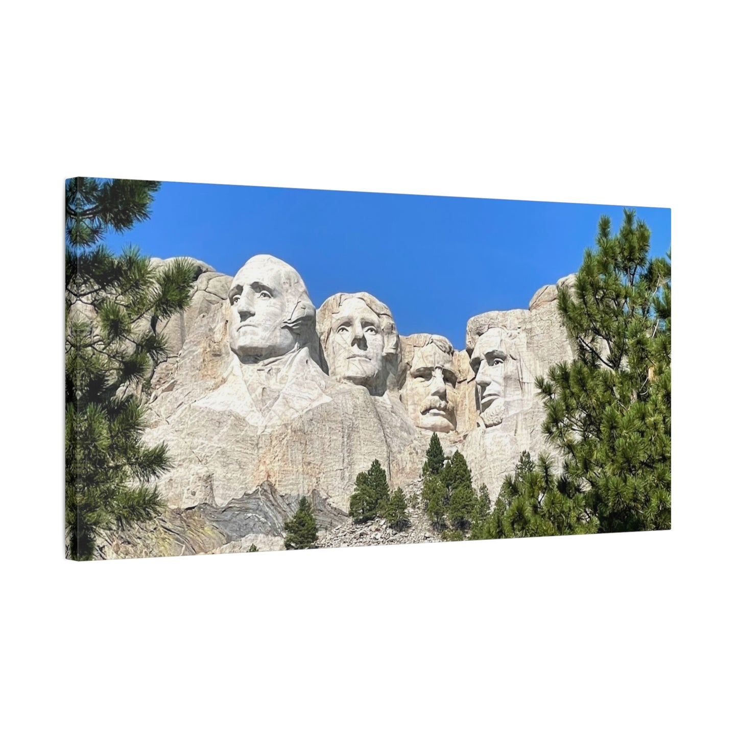 Rustic Mount Rushmore Canvas Art - Stretched Wall Decor