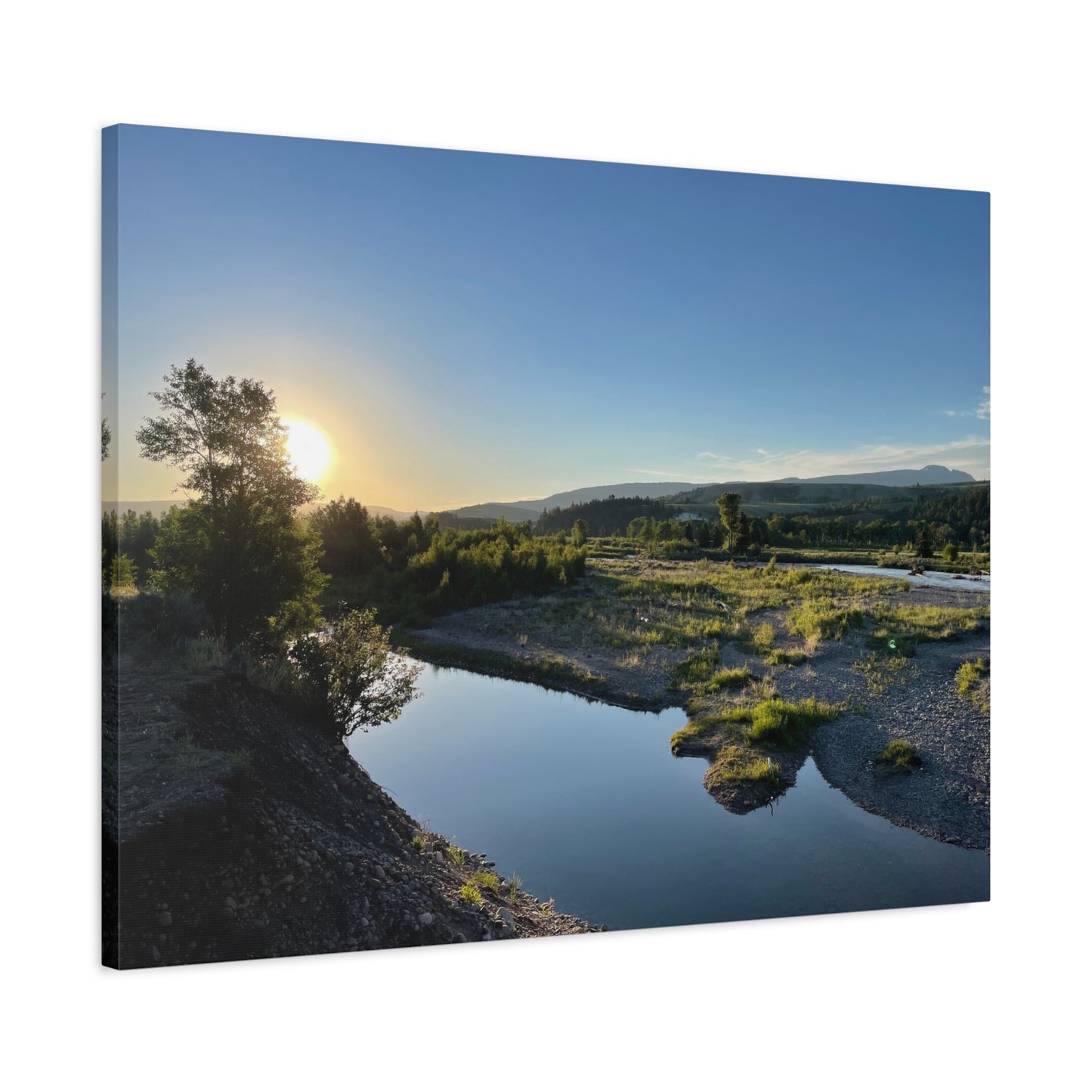 Serene Landscape Matte Canvas Wall Art