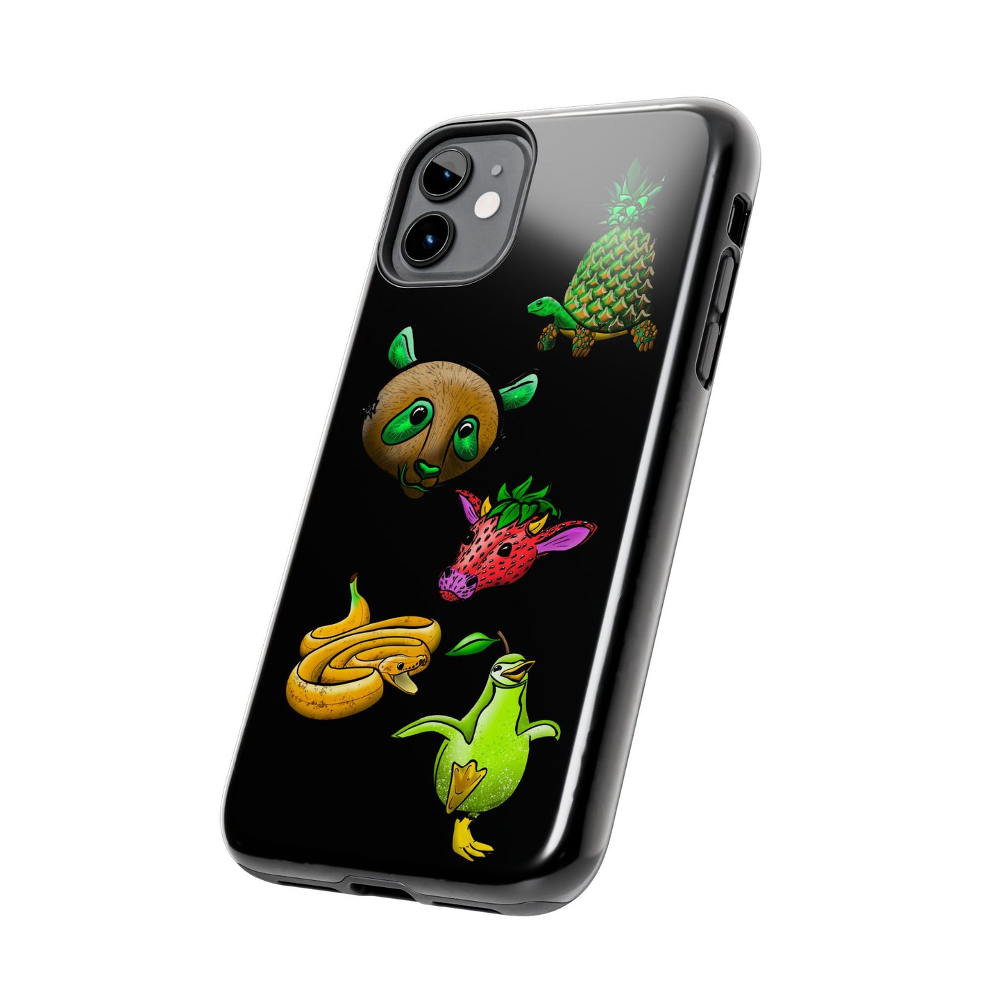 Colorful Animal Design Tough Phone Case - Unique Protection for Wildlife Lovers