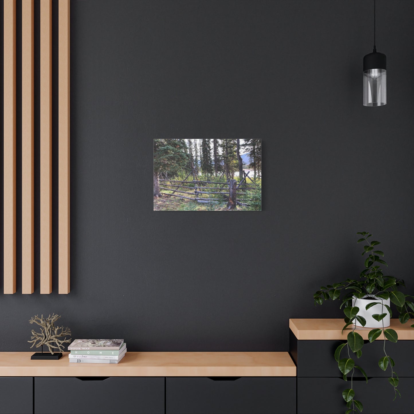 Nature-Inspired Wall Art Canvas Print - Tranquil Forest Scene