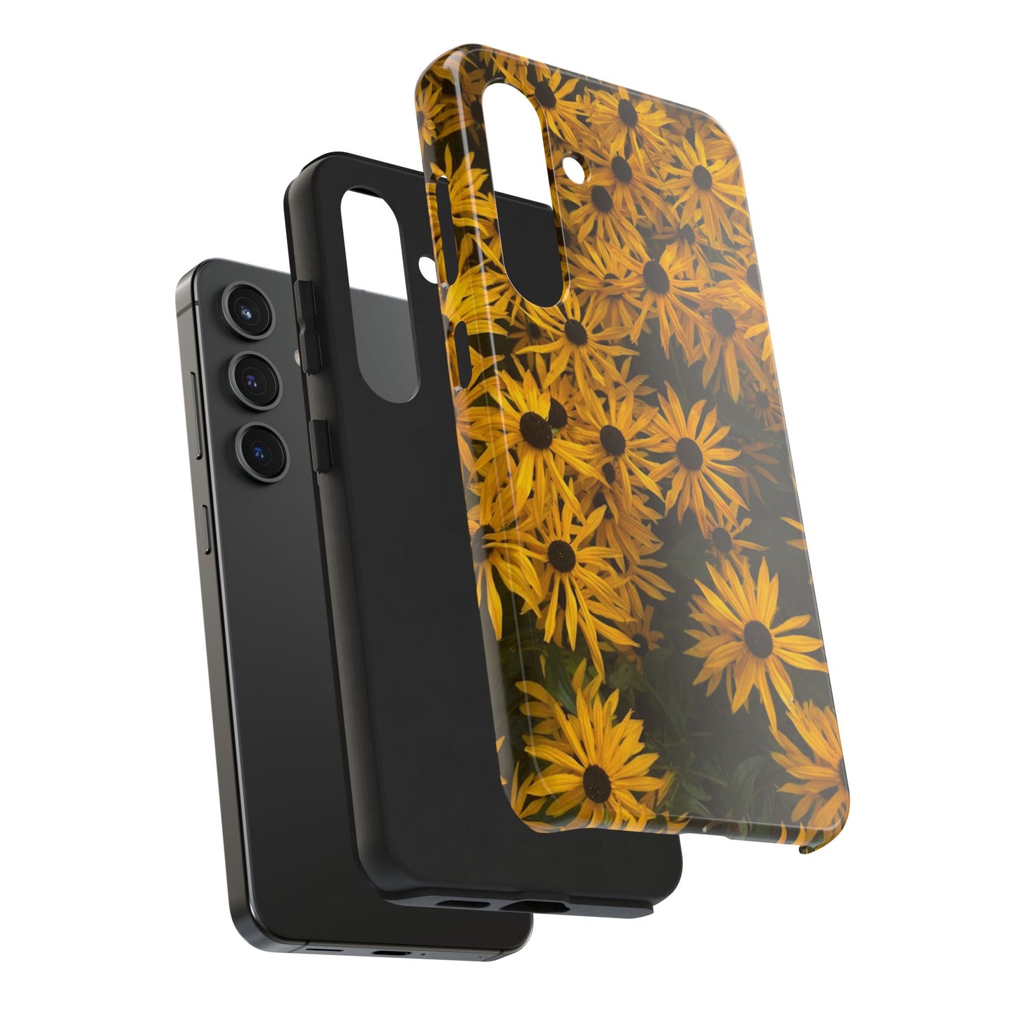 Vibrant Floral Tough Phone Case – Durable Protection with a Sunny Yellow Flower Design
