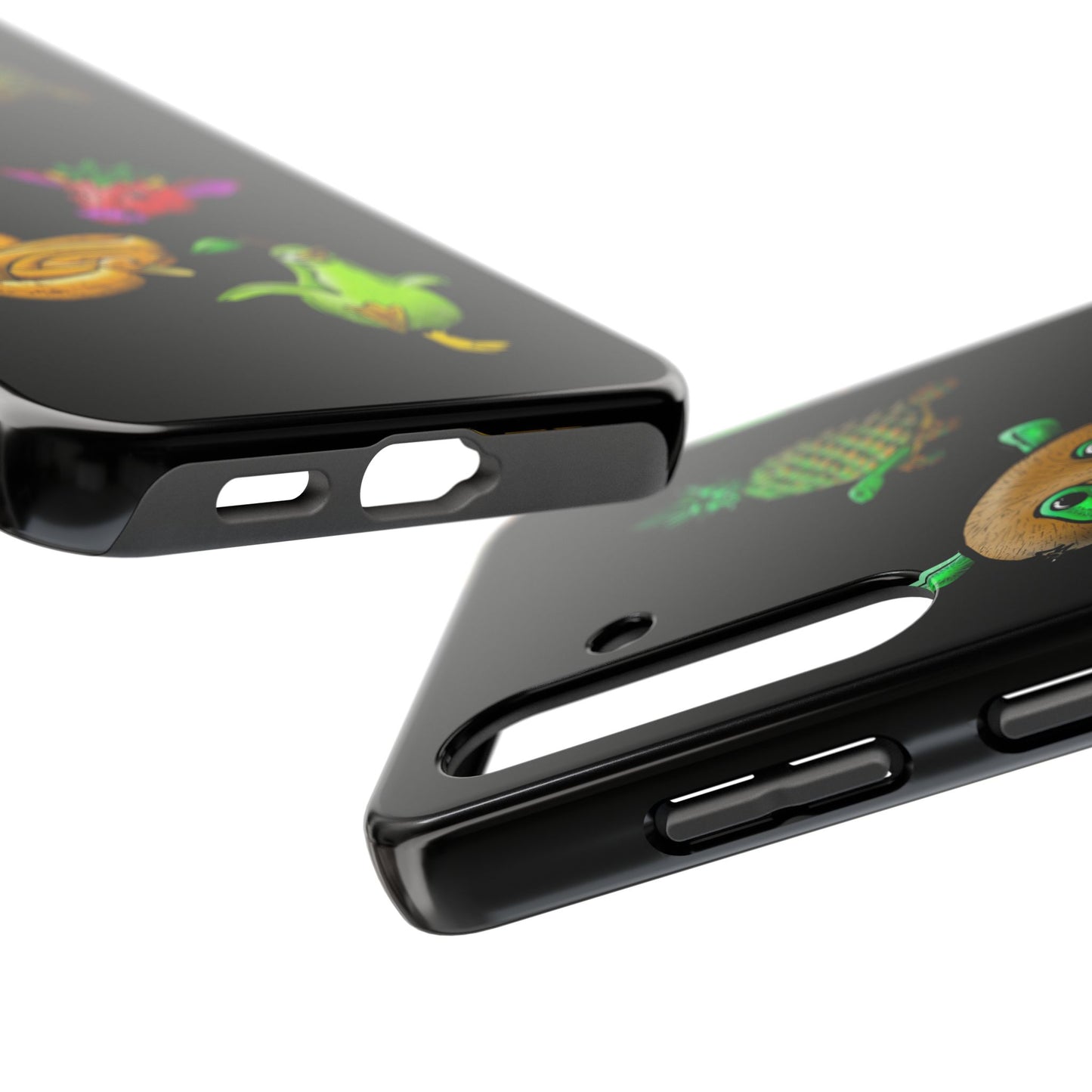 Colorful Animal Design Tough Phone Case - Unique Protection for Wildlife Lovers