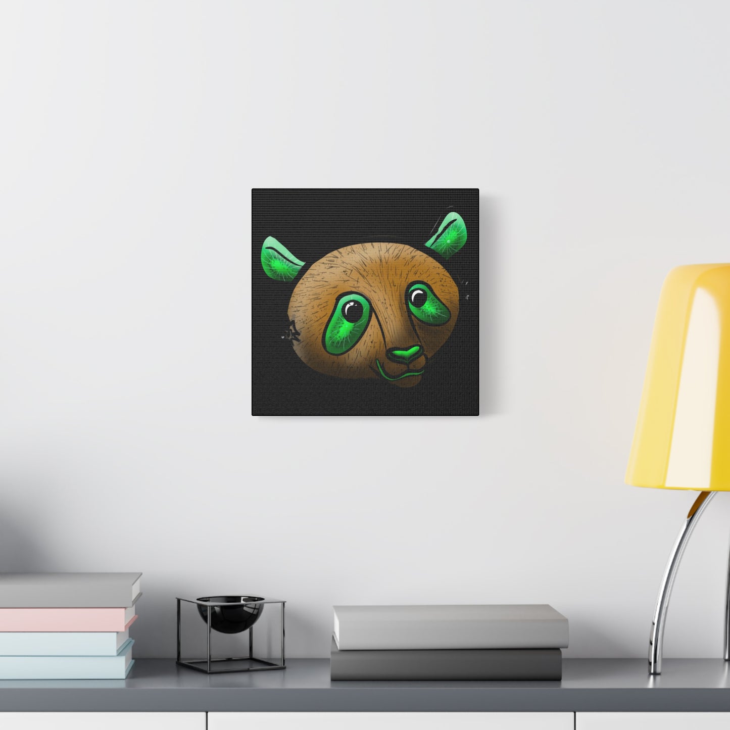 Whimsical Panda Wall Art - Vibrant Matte Canvas, 1.25 Inch