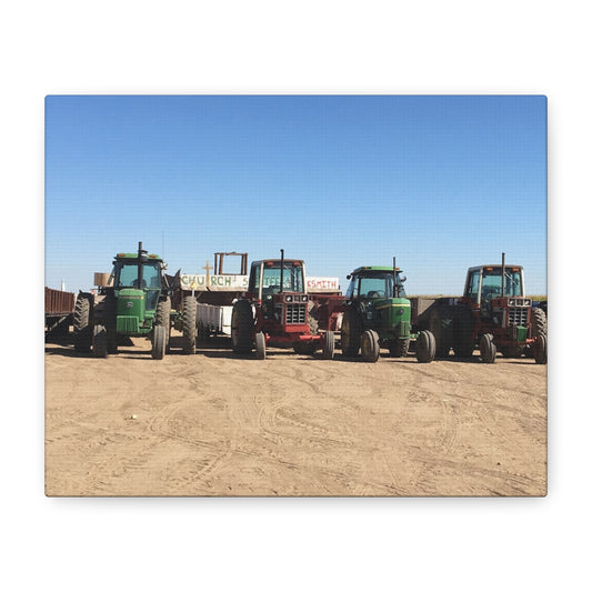 Farming Tractors Canvas Art - Stretched Matte Wall Decor