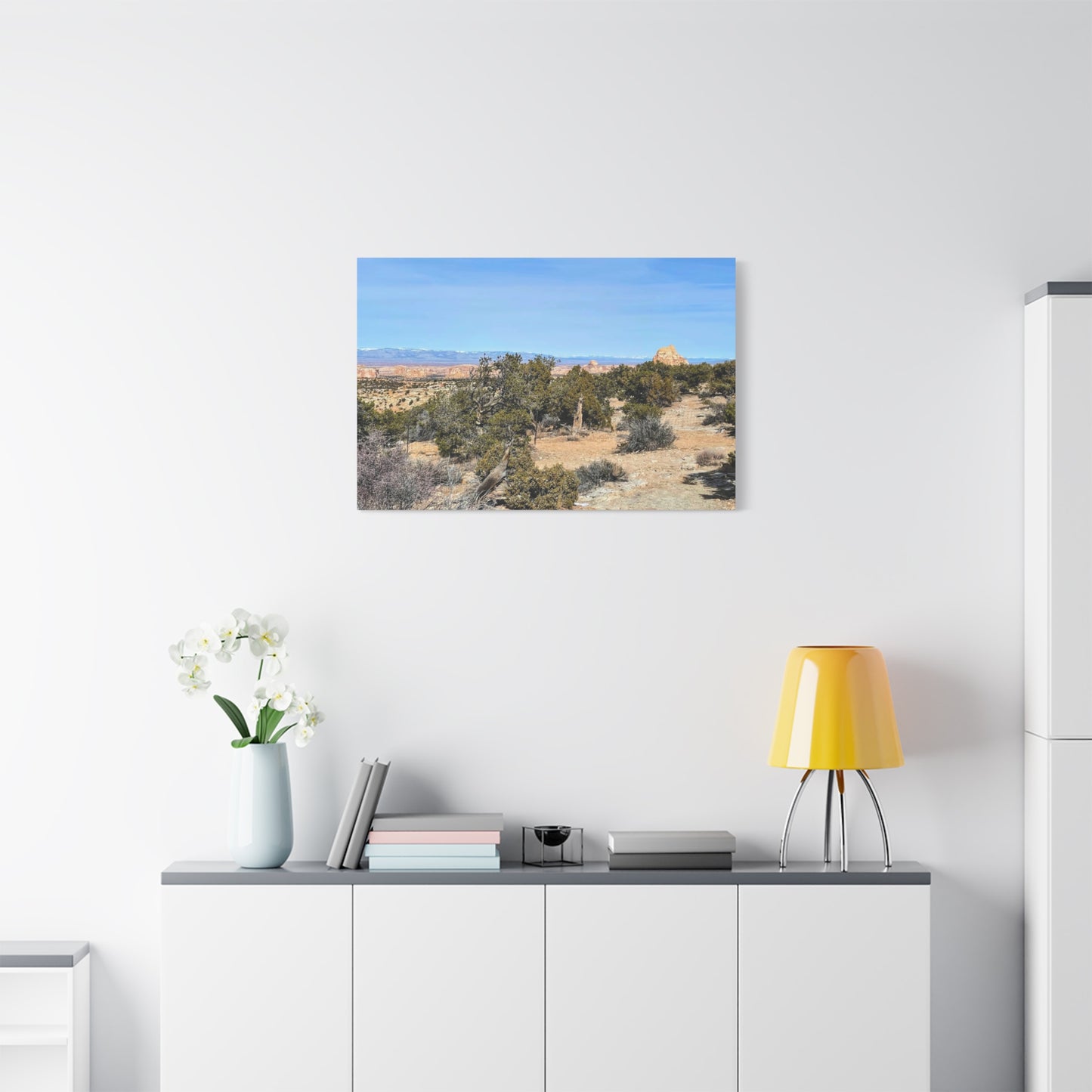Desert Landscape Canvas Wall Art – 1.25" Matte Stretched Decor for Nature Lovers