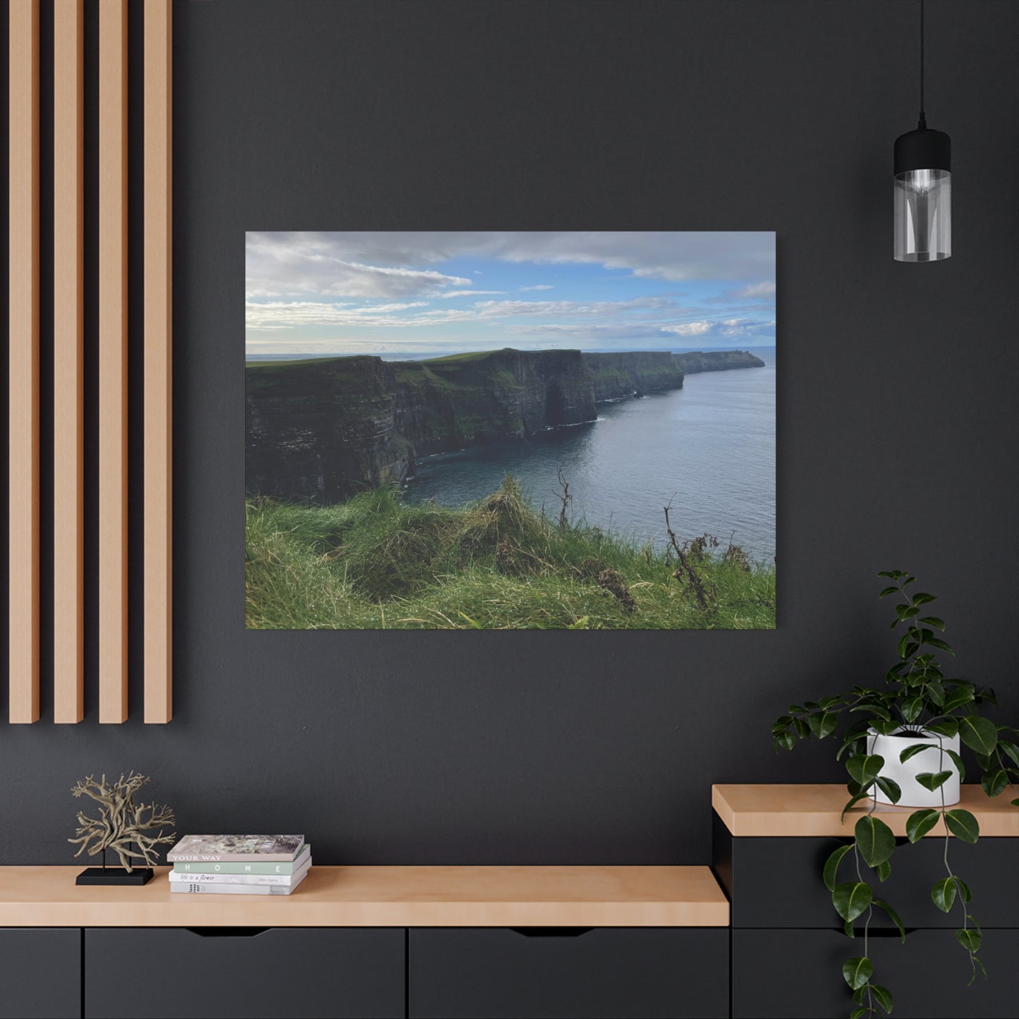 Coastal Cliffs Matte Canvas Wall Art - Tranquil Nature Decor