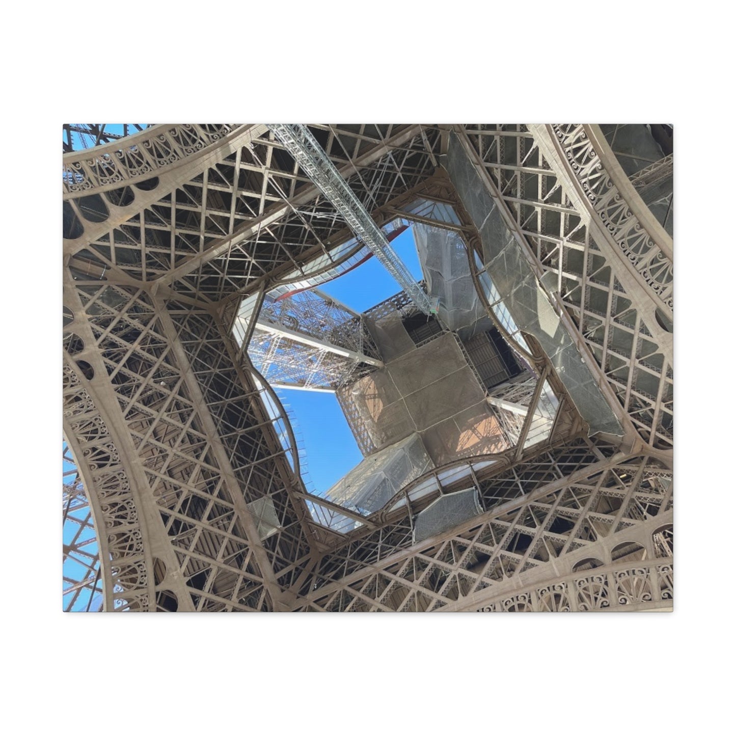 Eiffel Tower Canvas Art Print - Unique Architectural Home Decor
