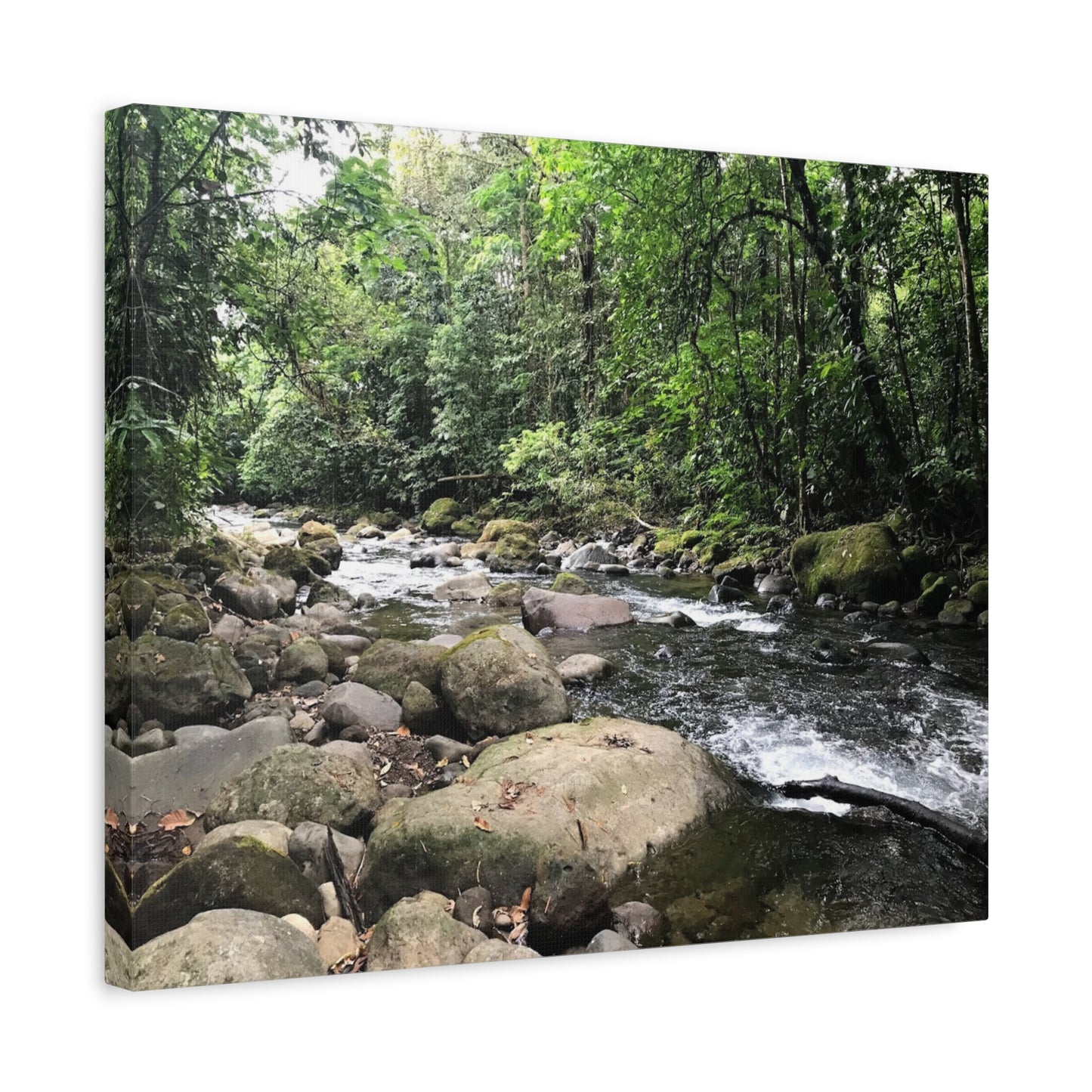Serene Nature Canvas Wall Art – Tranquil River Landscape, 1.25" Stretched Print