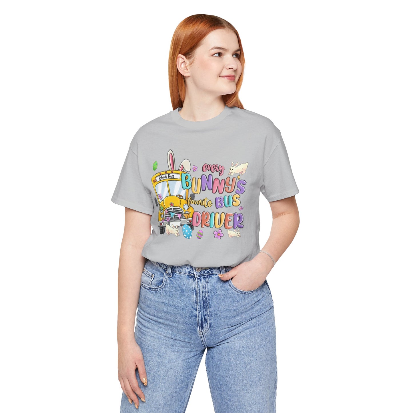 Every Bunny's Favorite Bus Driver Unisex Tee - Fun Easter T-Shirt for Kids and Adults