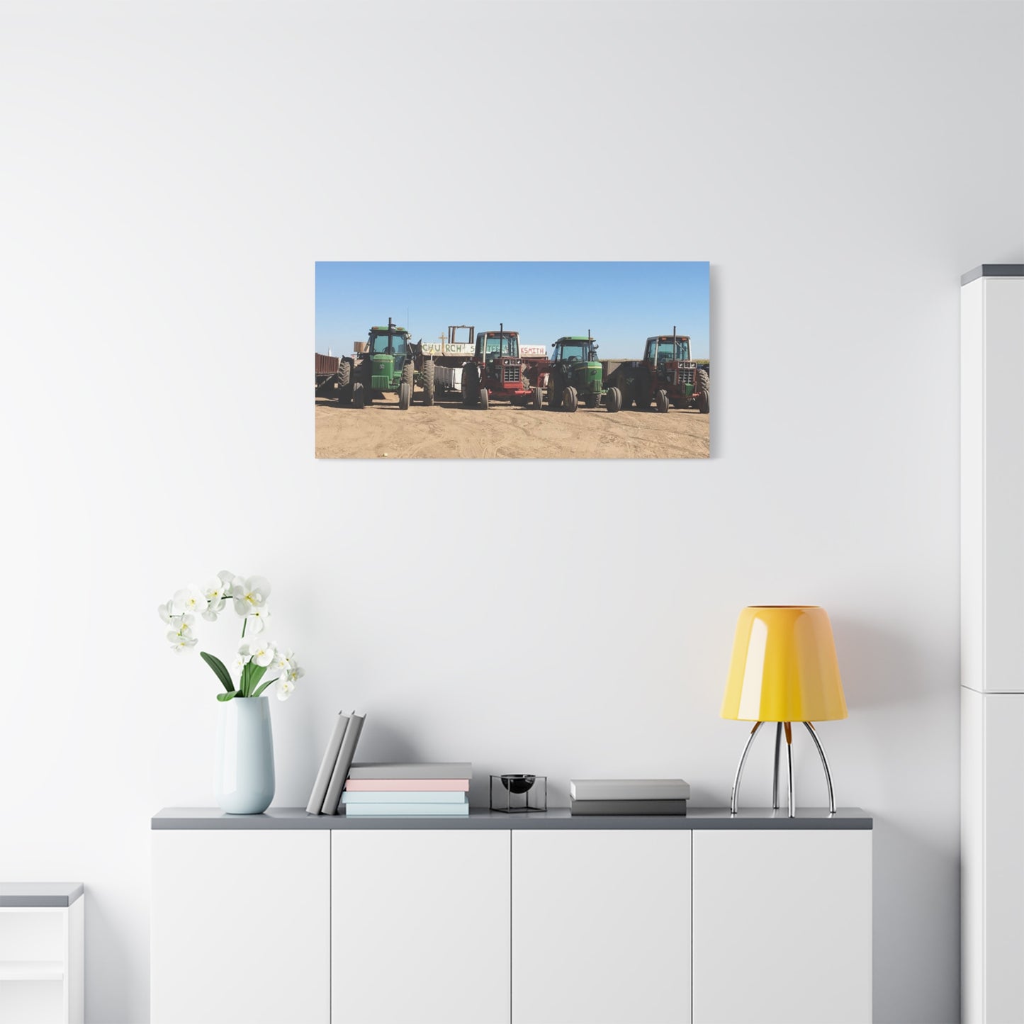 Farming Tractors Canvas Art - Stretched Matte Wall Decor