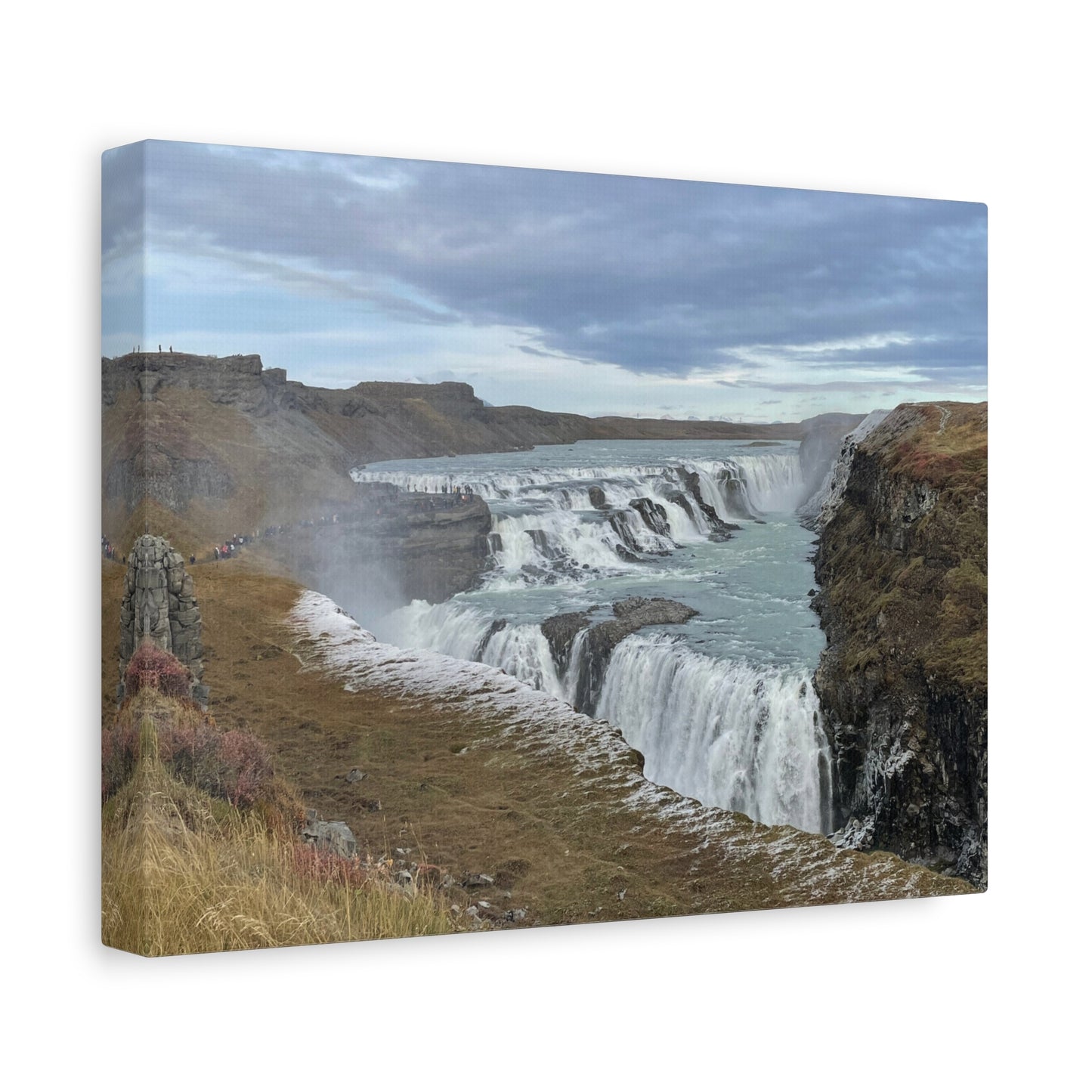Serene Waterfall Canvas Wall Art - Tranquil Nature Decor