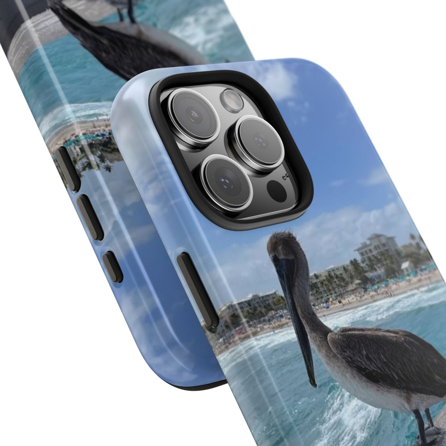 Coastal Pelican Tough Phone Cases - Durable Protection with Ocean Vibe