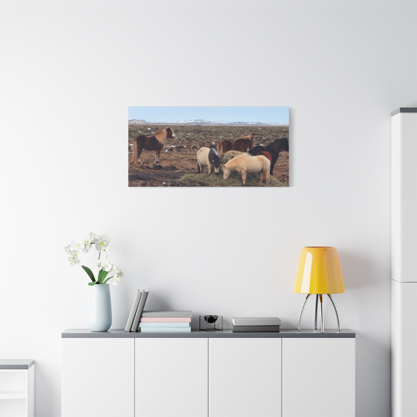 Icelandic Horse Canvas Art - Matte Stretched Print for Animal Lovers