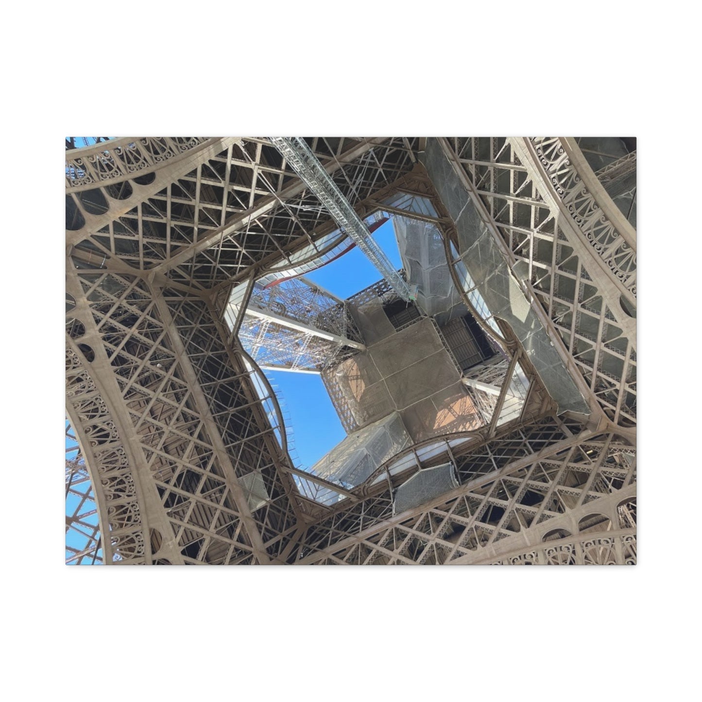Eiffel Tower Canvas Art Print - Unique Architectural Home Decor
