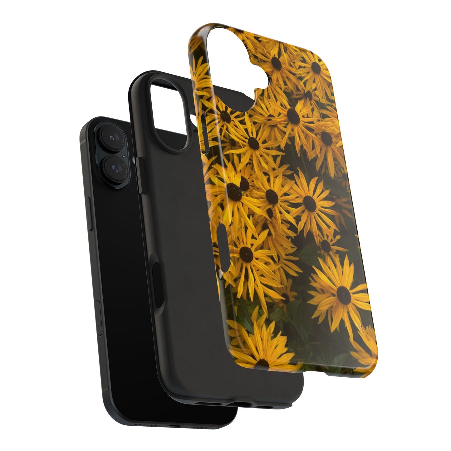 Vibrant Floral Tough Phone Case – Durable Protection with a Sunny Yellow Flower Design