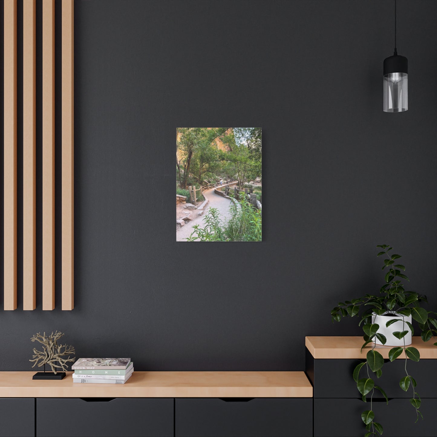 Nature Path Matte Canvas Wall Art - Scenic Landscape Decor
