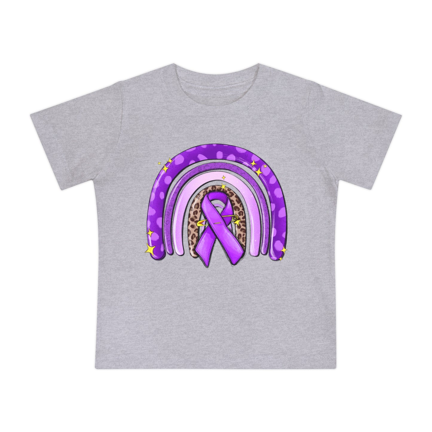 Breast Cancer Rainbow Baby Short Sleeve T-Shirt