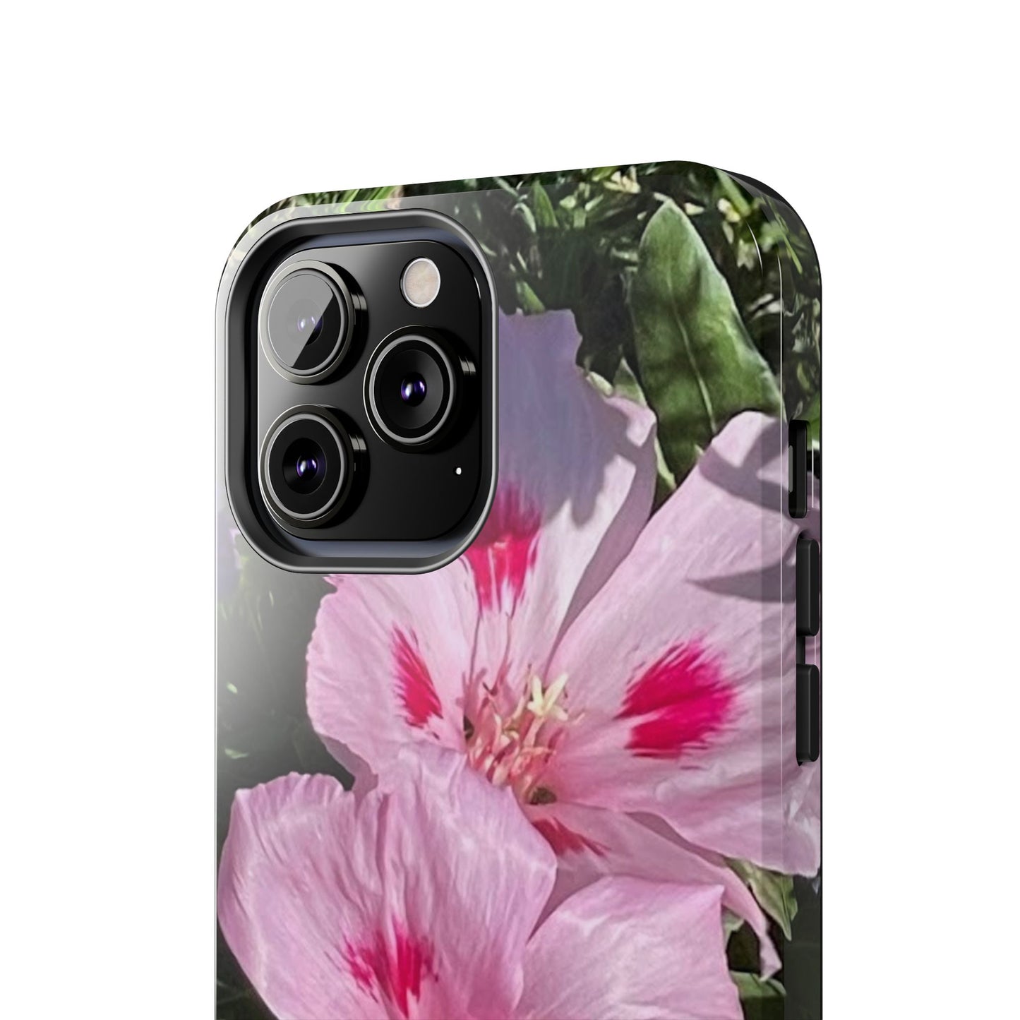 Vibrant Floral Tough Phone Case - Durable Protection with Stunning Pink Flowers