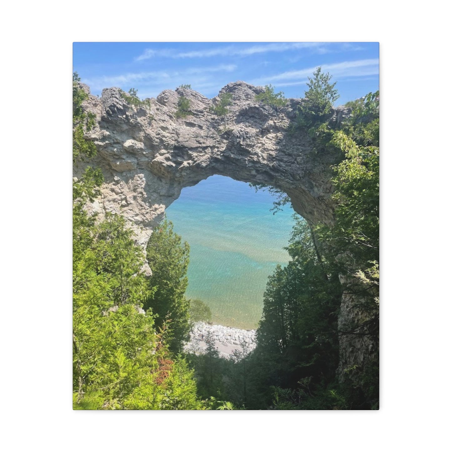 Scenic Nature Canvas - Arch Rock Artwork