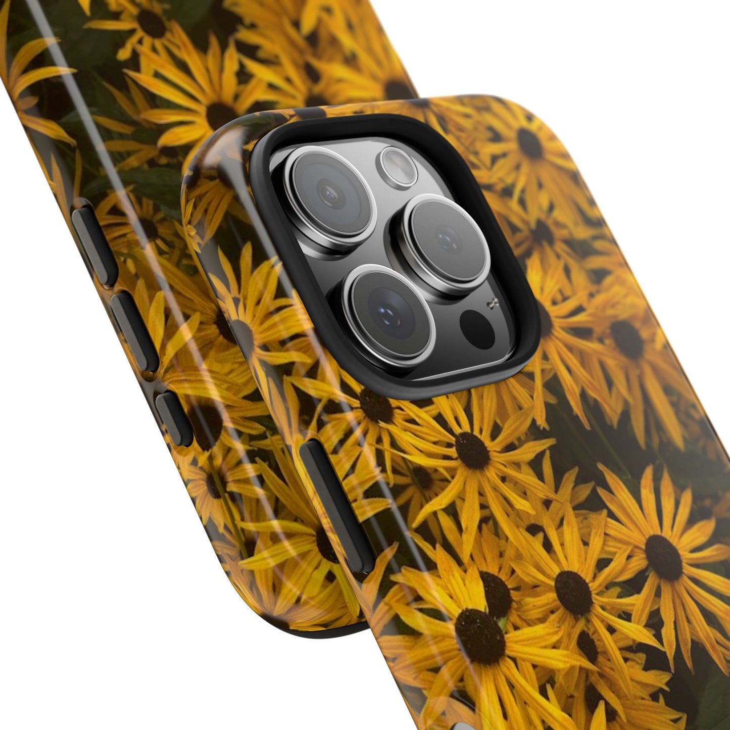 Vibrant Floral Tough Phone Case – Durable Protection with a Sunny Yellow Flower Design