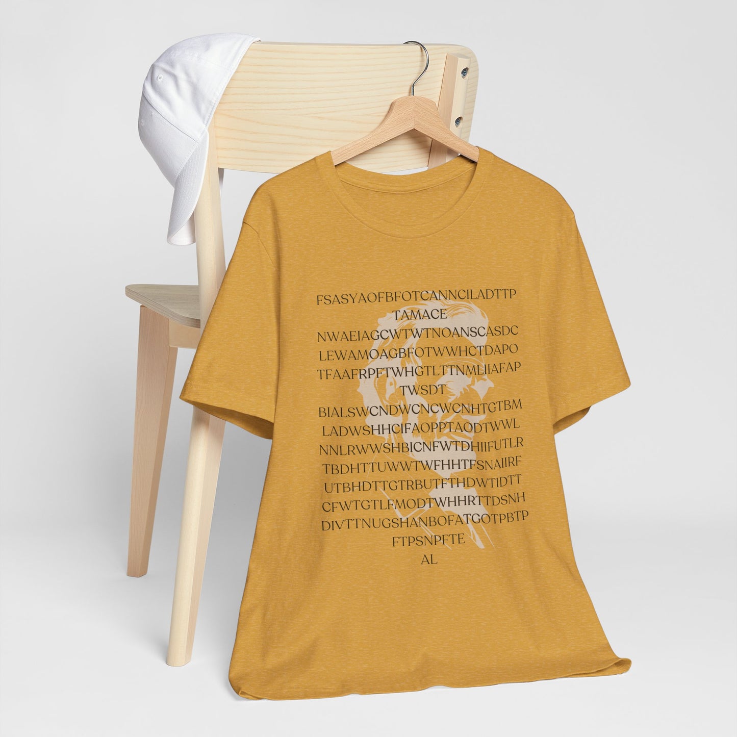 Lincoln's Gettysburg Address Unisex Jersey Short Sleeve Tee with Text Design
