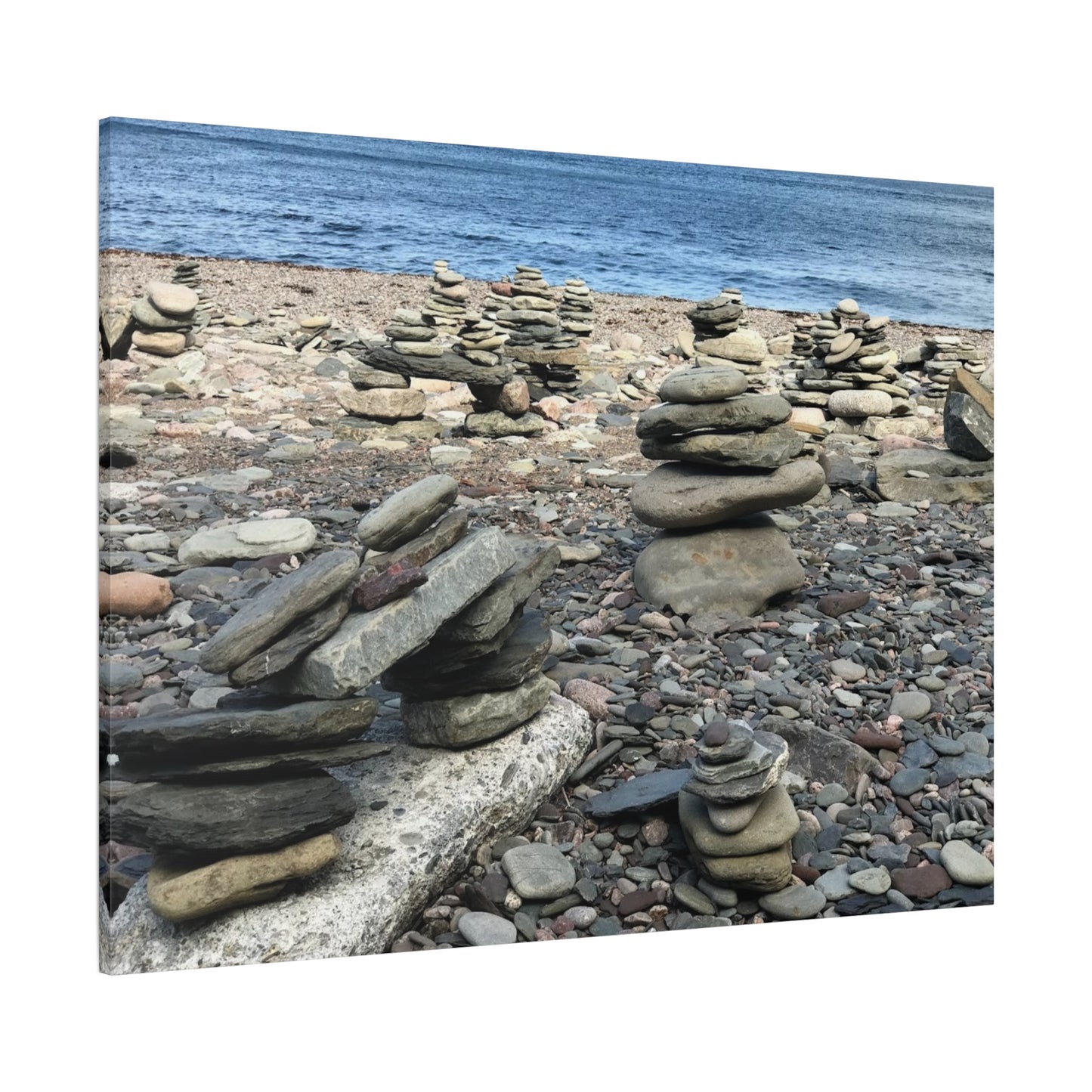 Tranquil Stone Stack Canvas Wall Art, Inspirational Home Decor, Serenity Gift, Nature Photography, Relaxing Living Room Art