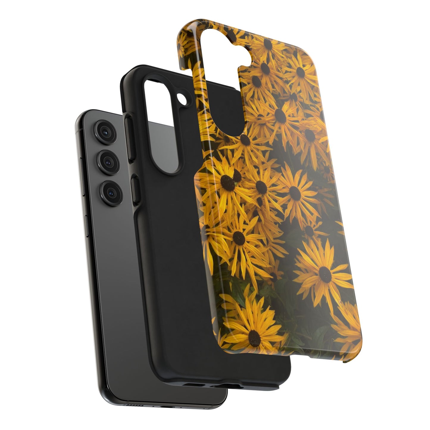 Vibrant Floral Tough Phone Case – Durable Protection with a Sunny Yellow Flower Design