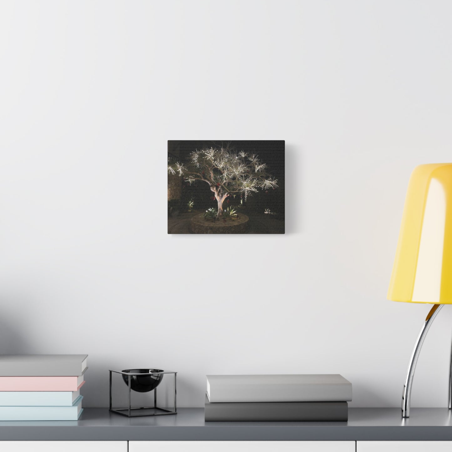 Holiday Canvas Art: Illuminated Tree Wall Decor