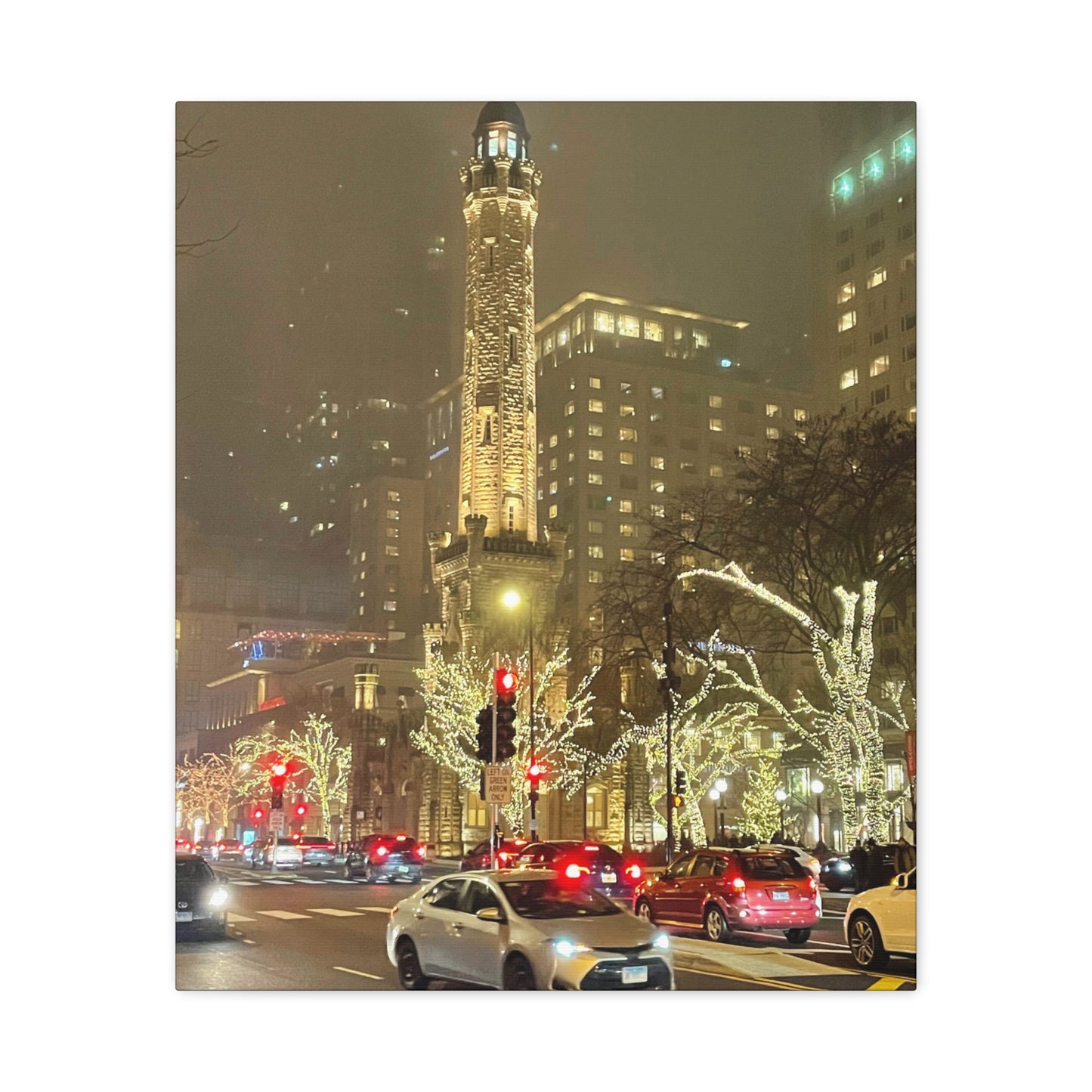 City Lights Wall Art - Water Tower