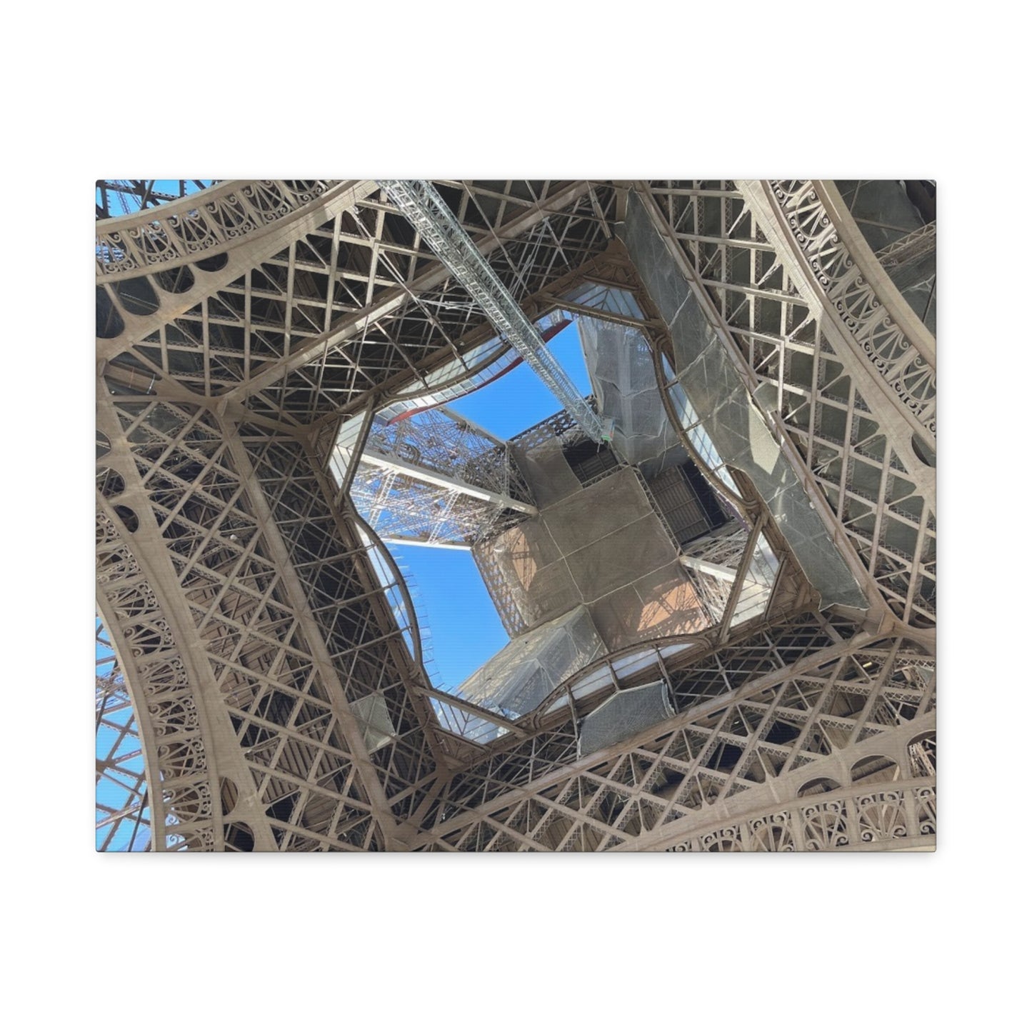 Eiffel Tower Canvas Art Print - Unique Architectural Home Decor