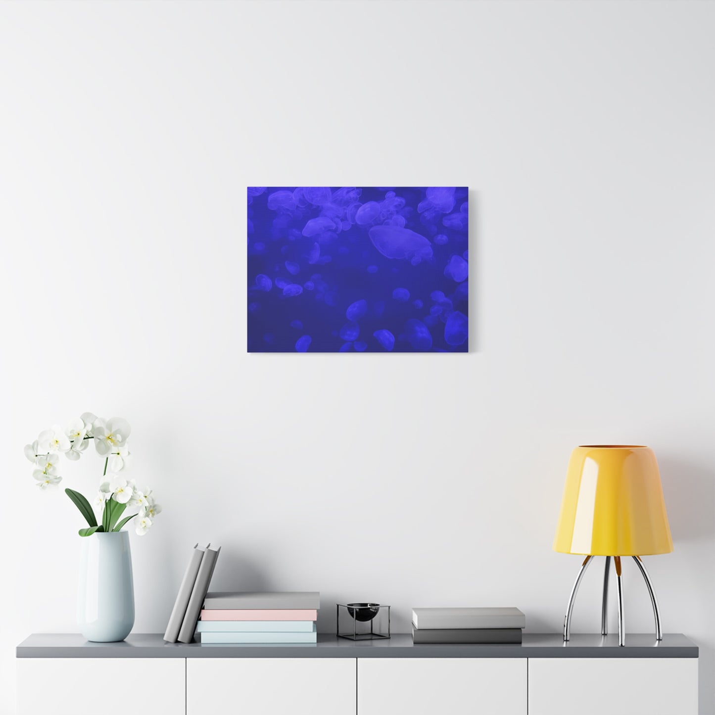 Jellyfish Watercolor Canvas Art - Ocean Theme Wall Decor