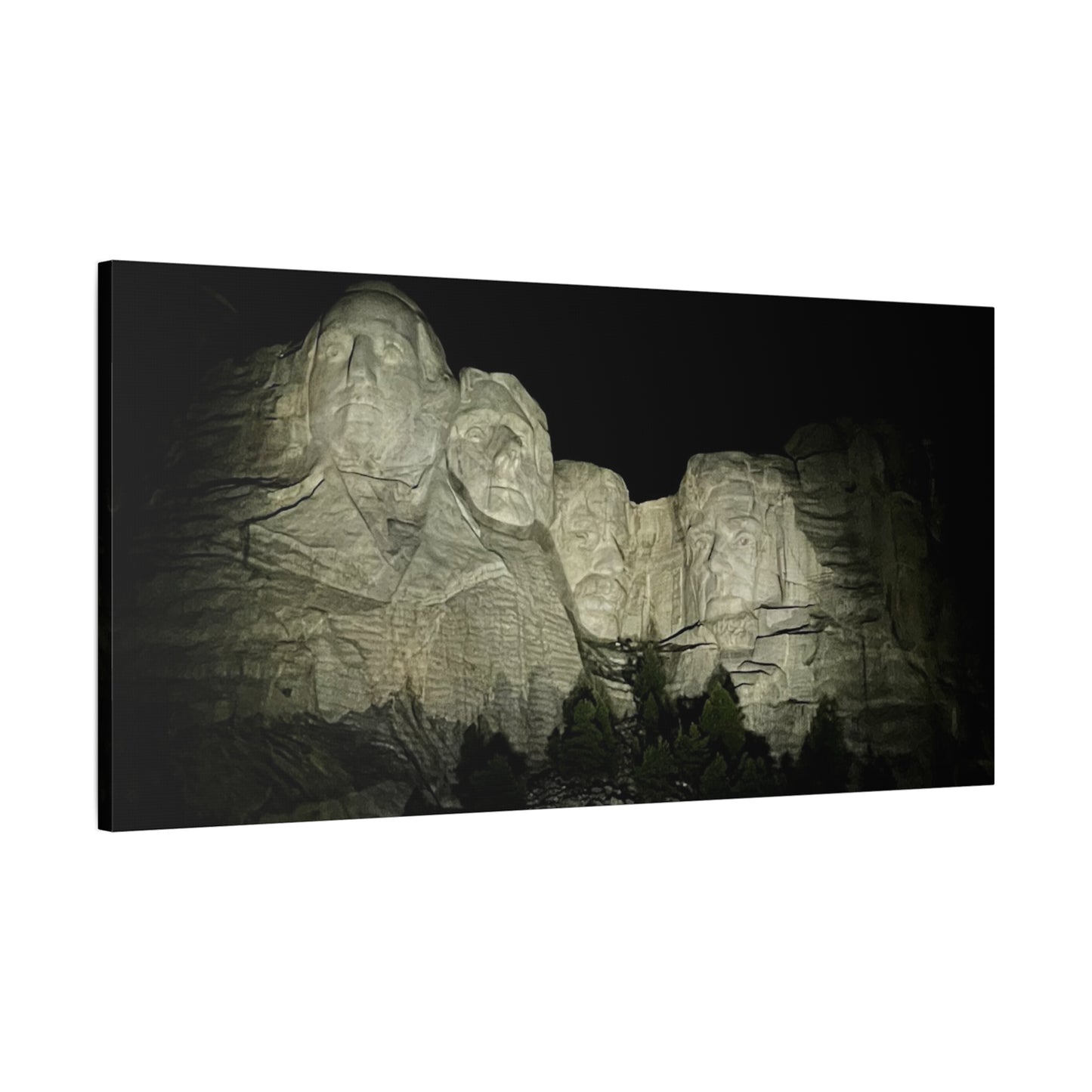 Mount Rushmore Matte Canvas Wall Art - Stretched, 1.25"