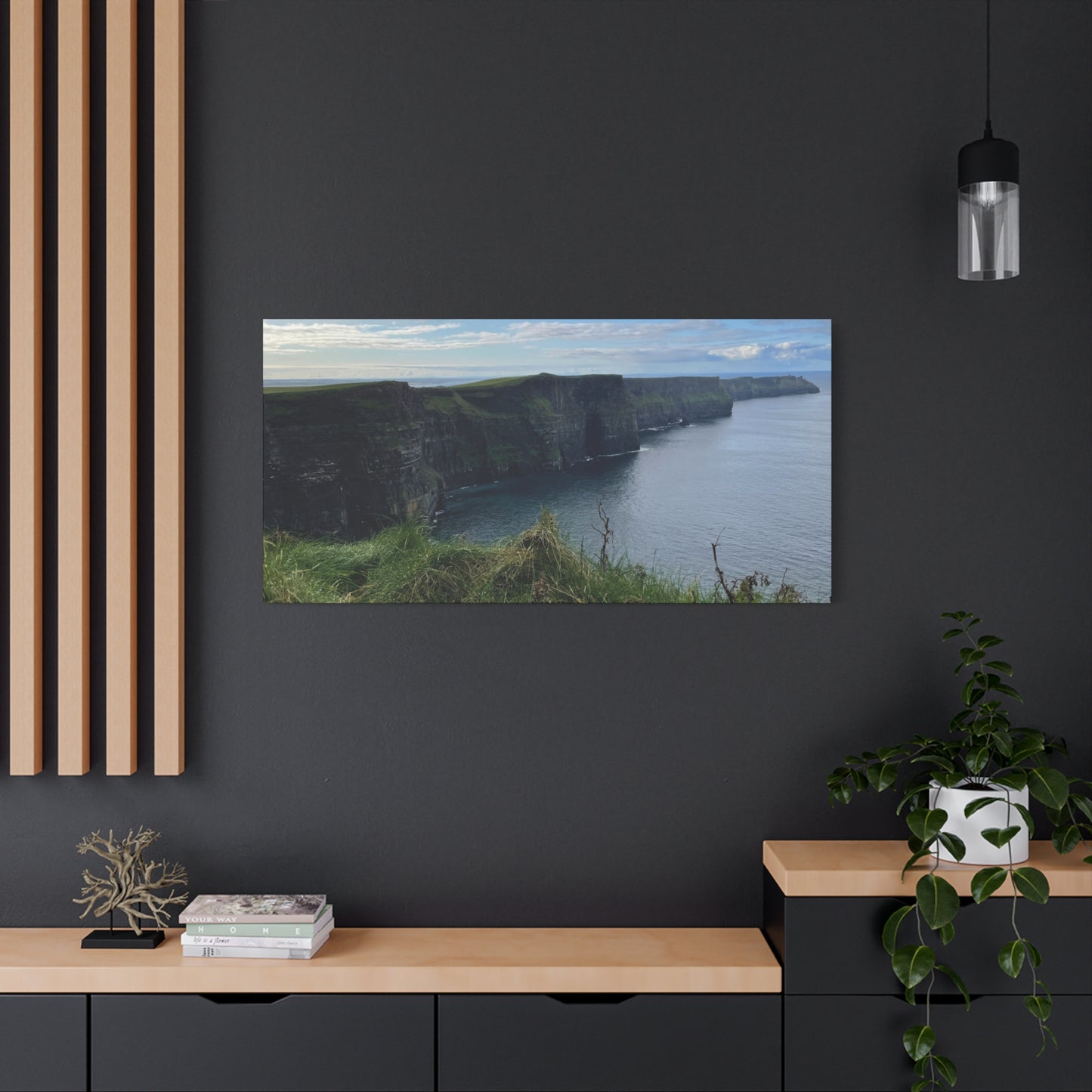 Coastal Cliffs Matte Canvas Wall Art - Tranquil Nature Decor