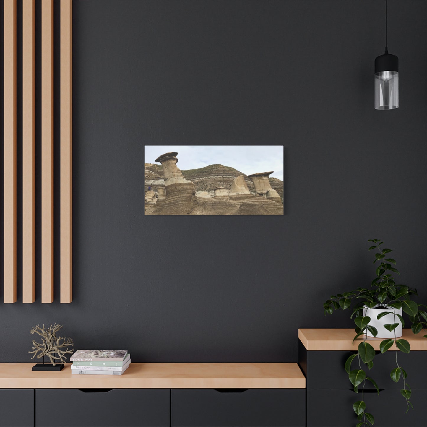 Elegant Landscape Canvas Art - Unique Rock Formations for Nature Lovers