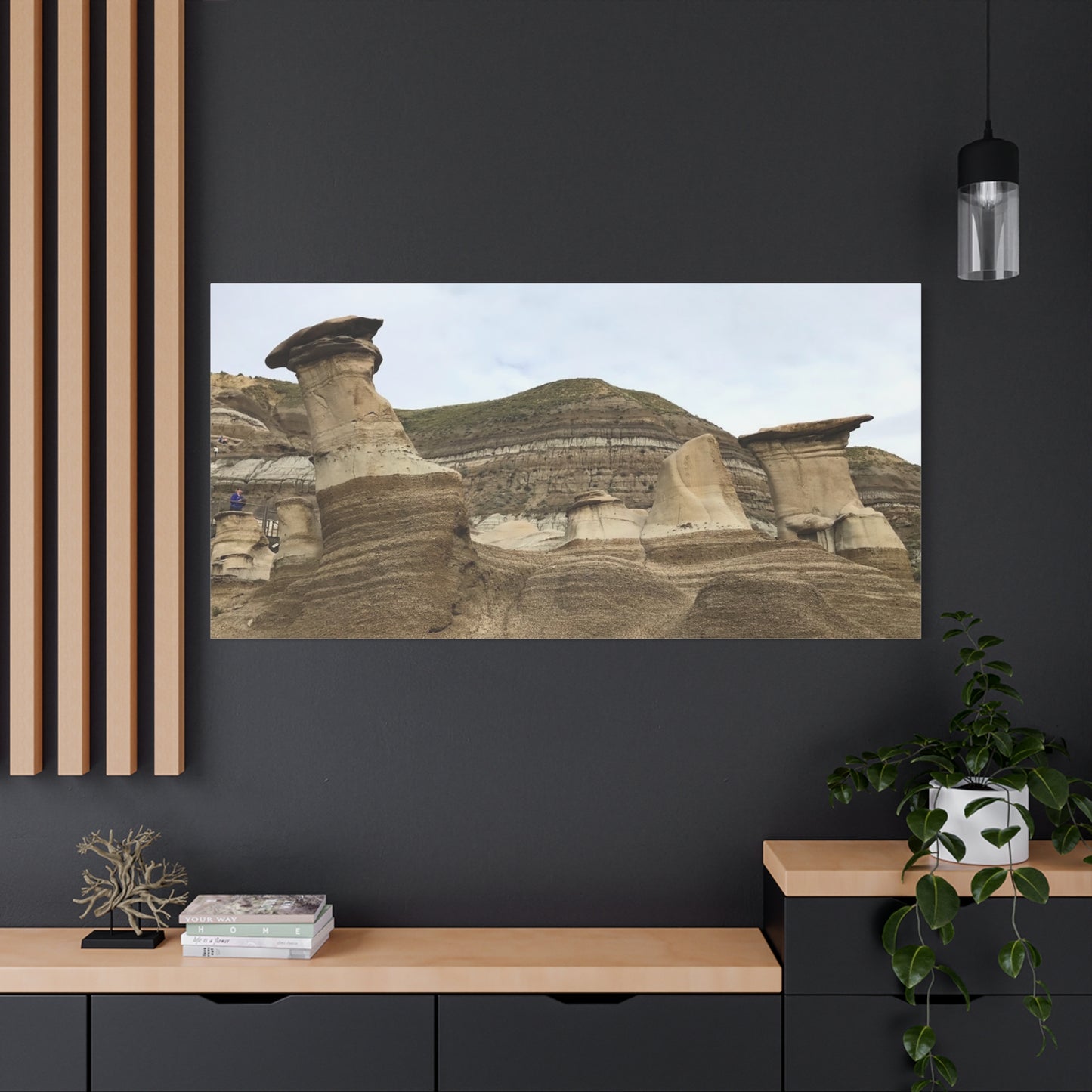 Elegant Landscape Canvas Art - Unique Rock Formations for Nature Lovers
