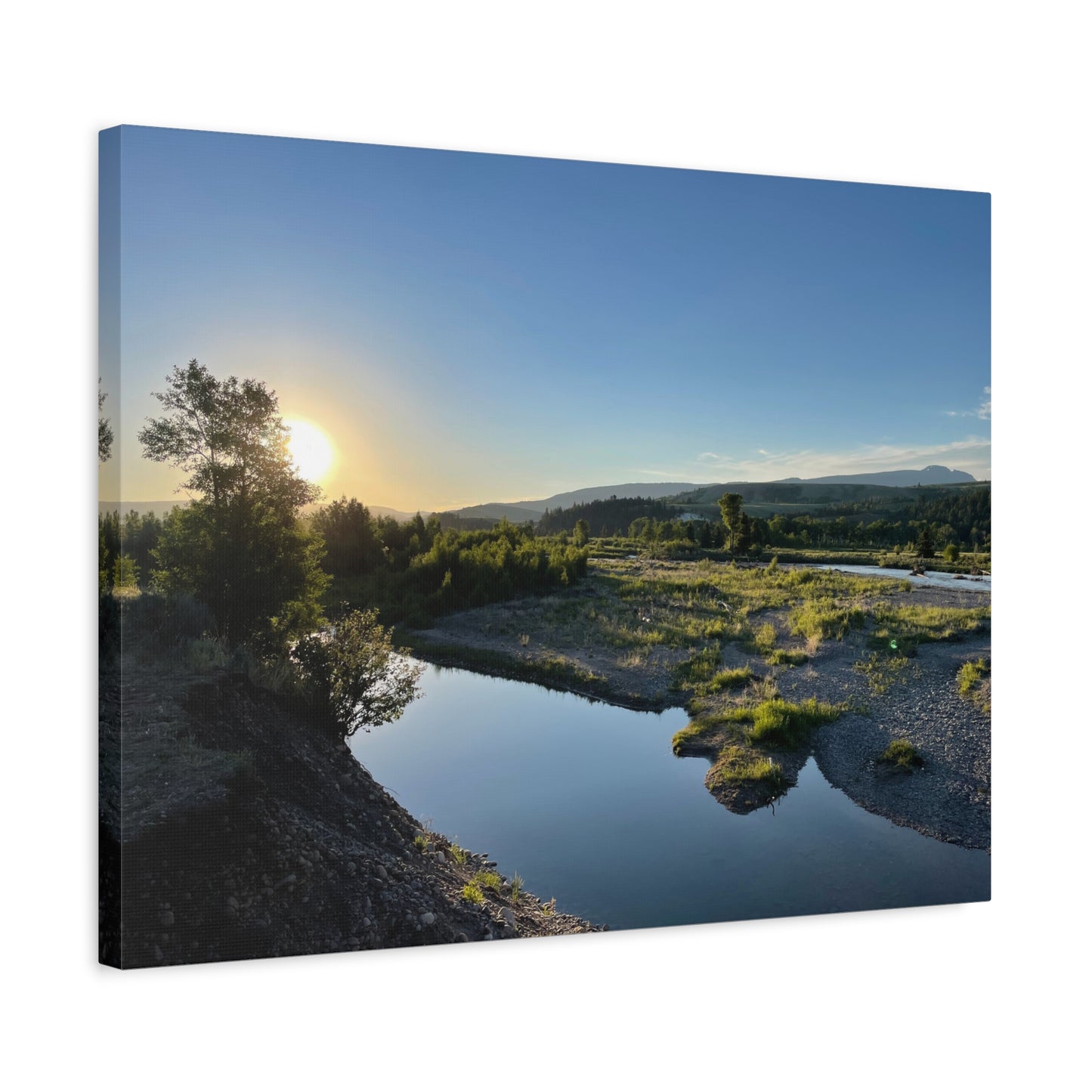 Serene Landscape Matte Canvas Wall Art