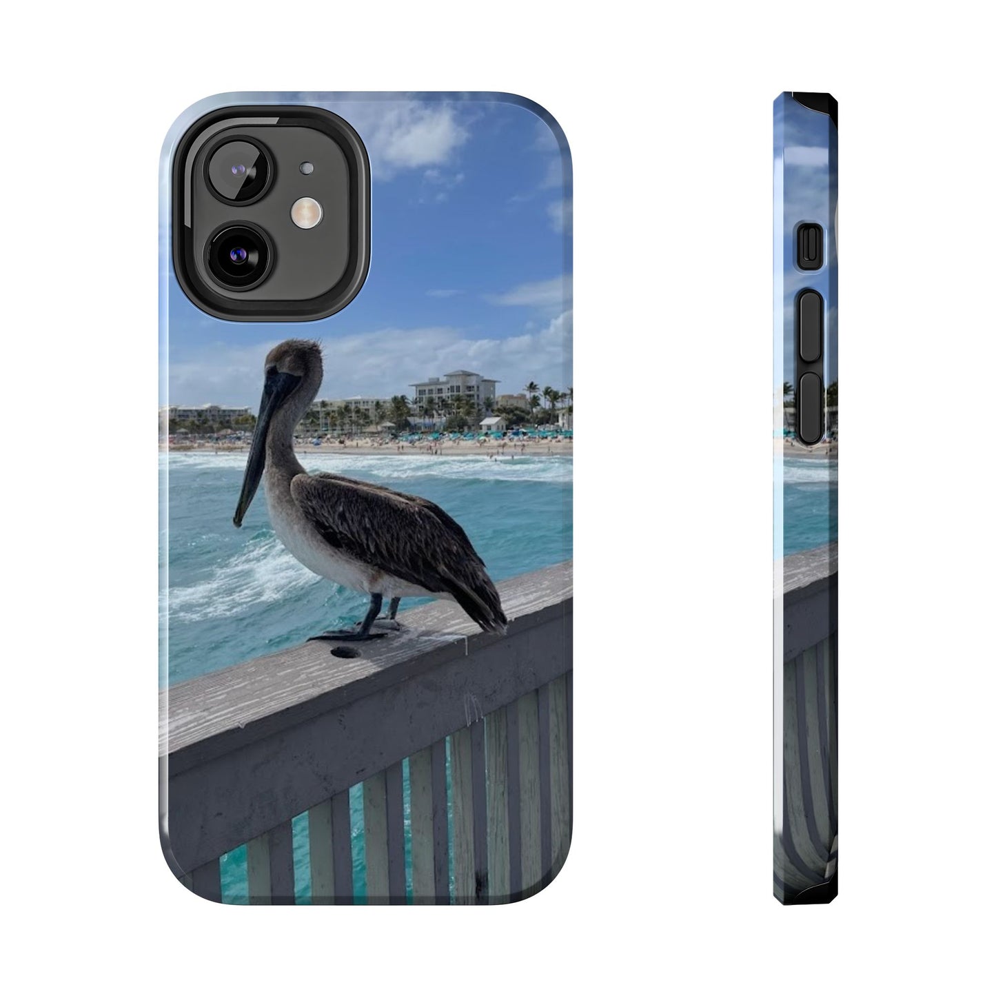 Coastal Pelican Tough Phone Cases - Durable Protection with Ocean Vibe