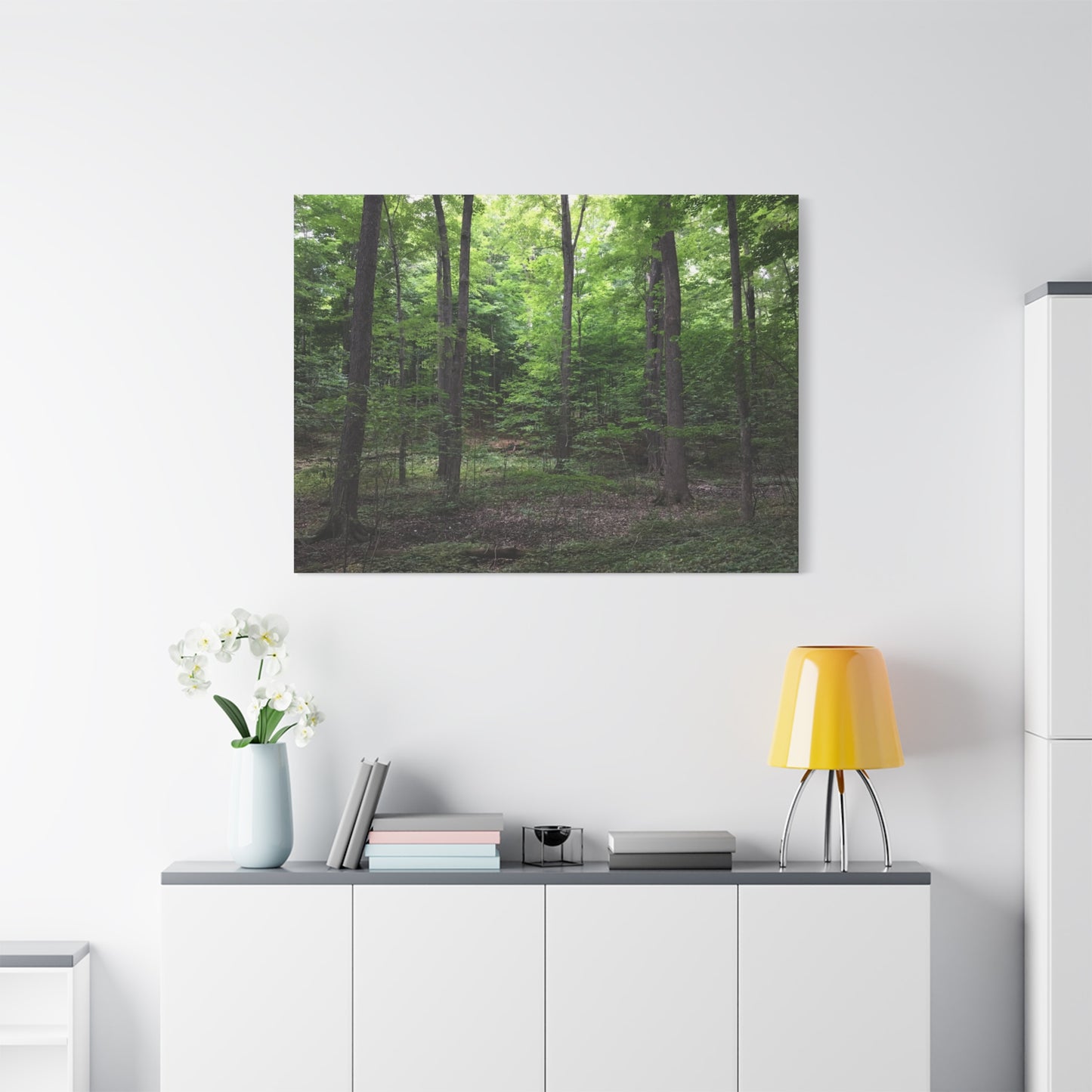 Serene Forest Canvas Art - Stretched Wall Décor for Natural Ambiance Sacred Grove