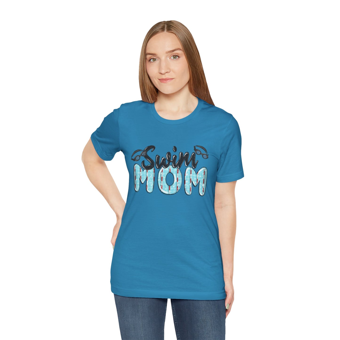 Swim Mom Unisex Jersey Tee - Perfect Gift for Aquatic Enthusiasts