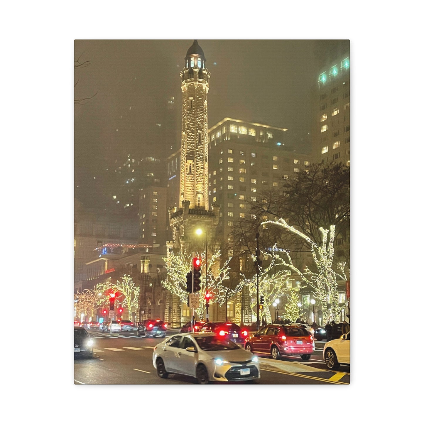 City Lights Wall Art - Water Tower