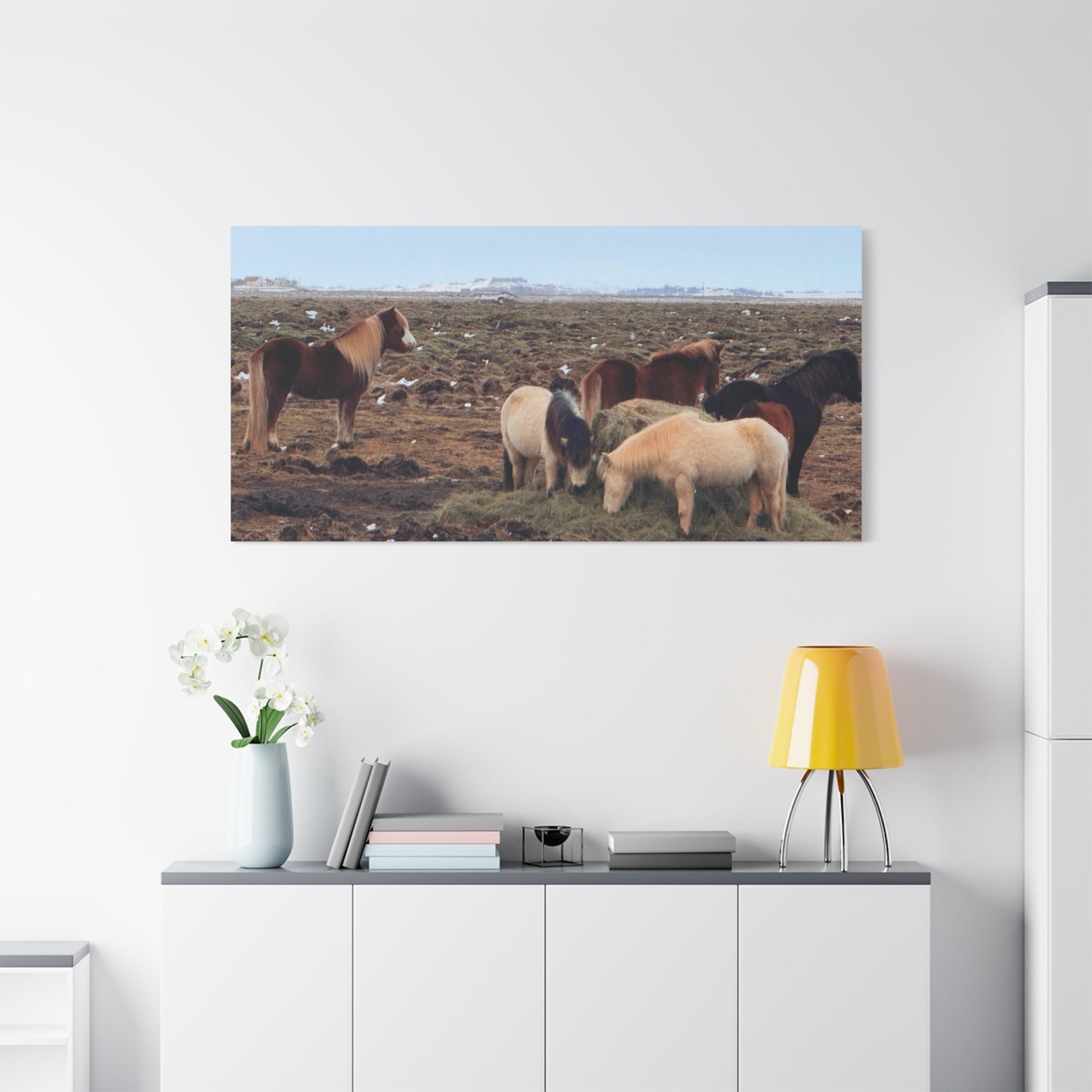 Icelandic Horse Canvas Art - Matte Stretched Print for Animal Lovers
