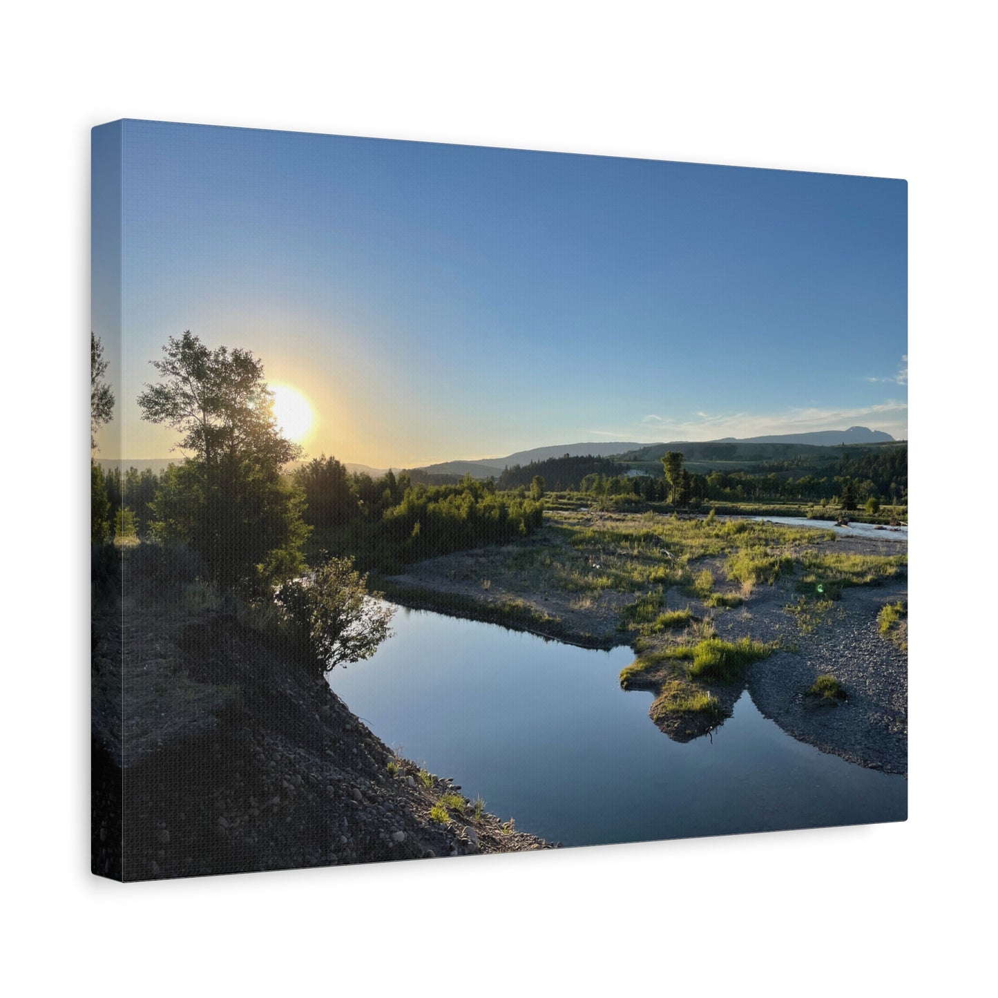 Serene Landscape Matte Canvas Wall Art