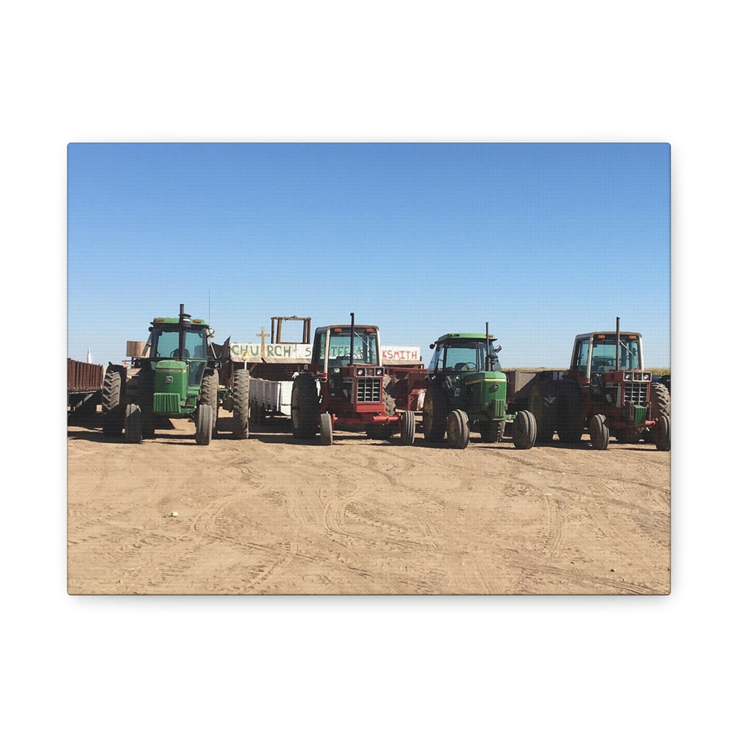 Farming Tractors Canvas Art - Stretched Matte Wall Decor