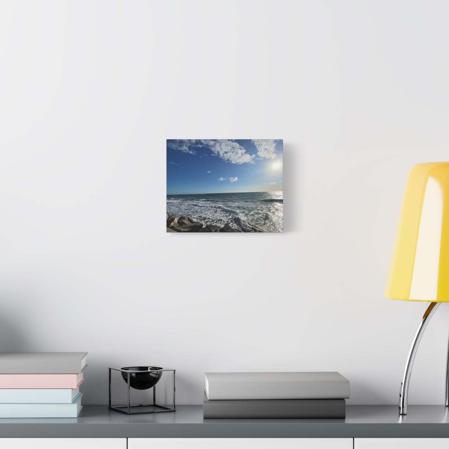 Ocean Waves Stretched Canvas Art - Serene Coastal Home Decor