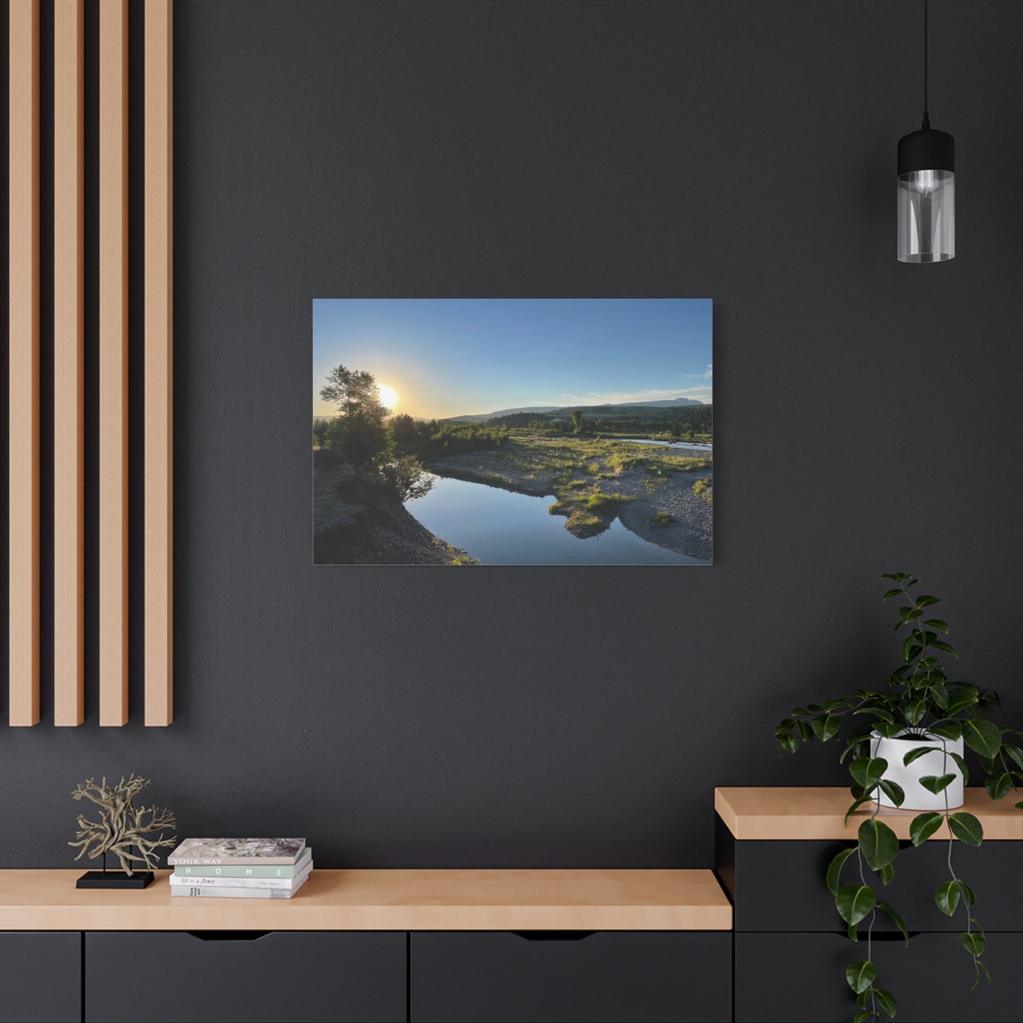 Serene Landscape Matte Canvas Wall Art