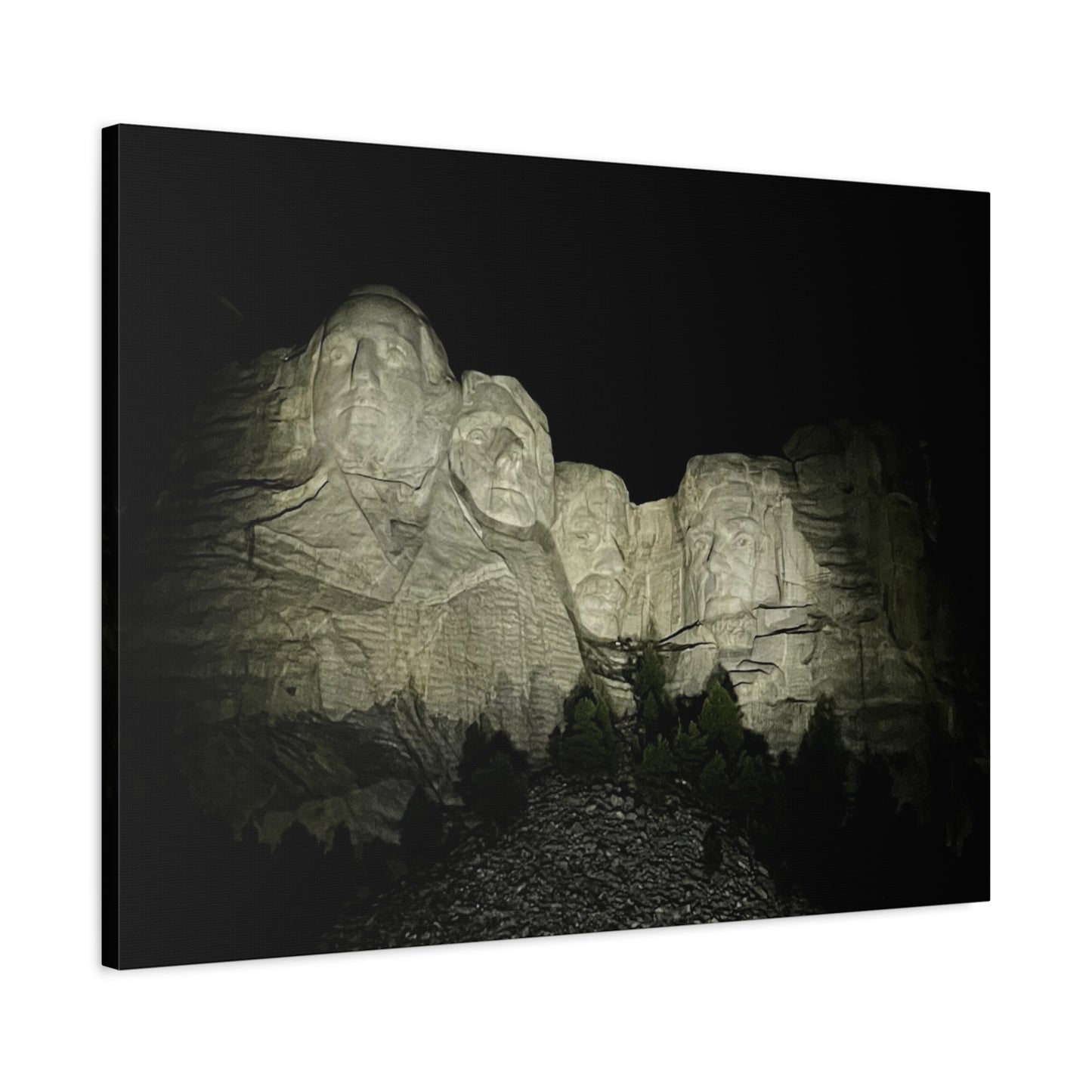 Mount Rushmore Matte Canvas Wall Art - Stretched, 1.25"
