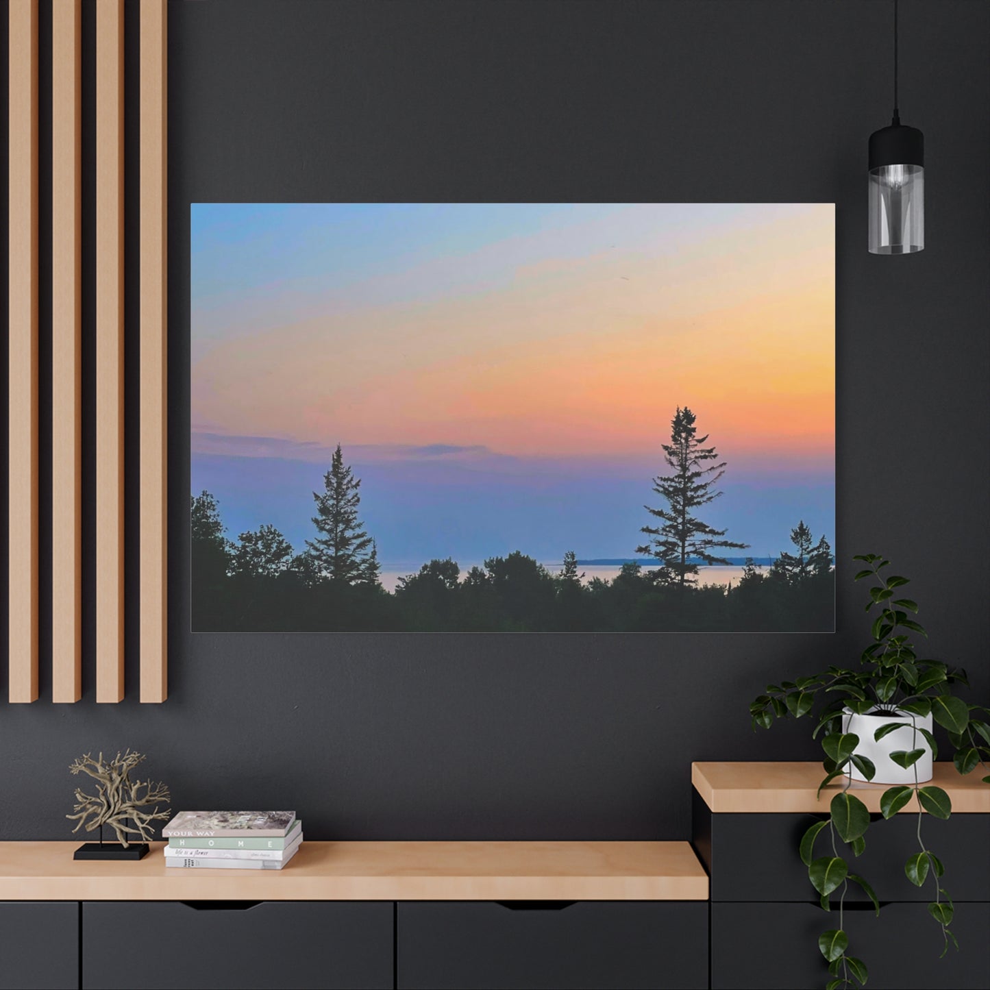 Serene Landscape Canvas Wall Art - Stretched Matte 1.25"