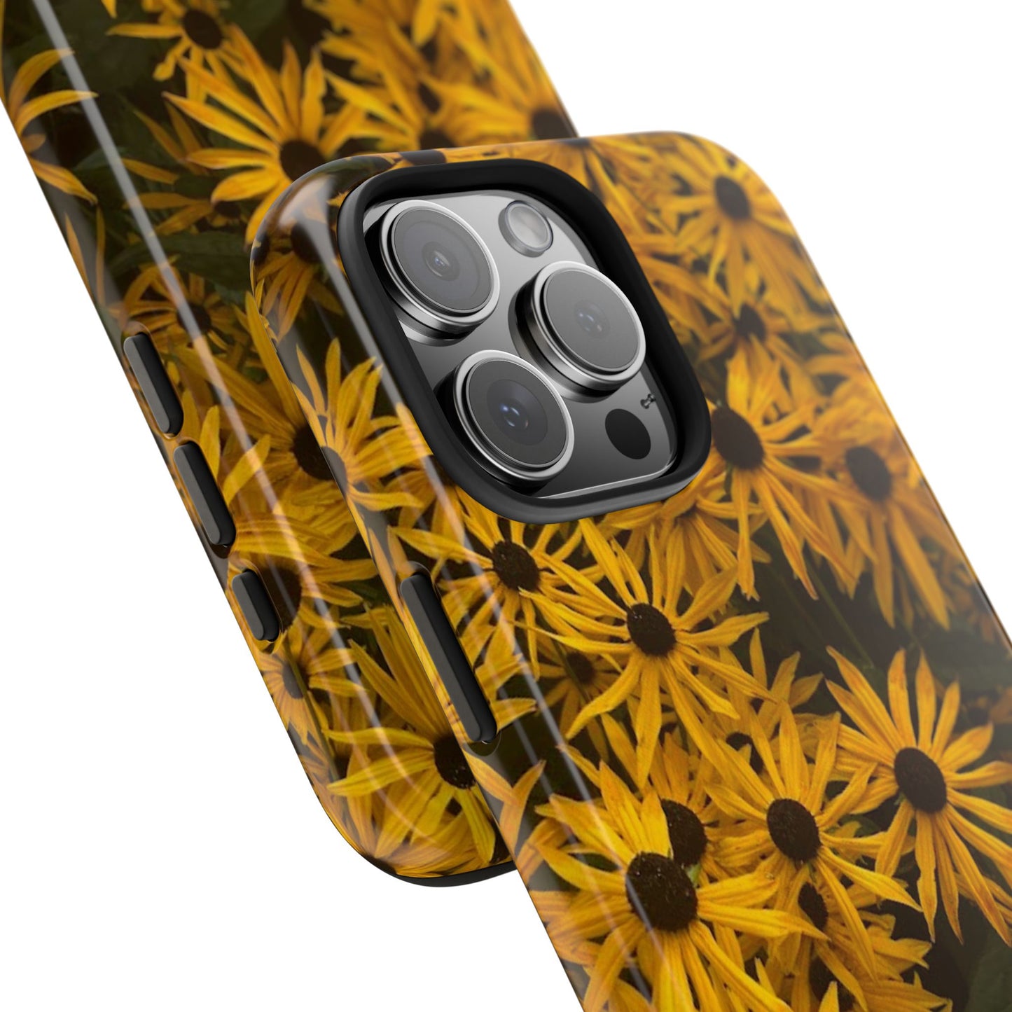 Vibrant Floral Tough Phone Case – Durable Protection with a Sunny Yellow Flower Design