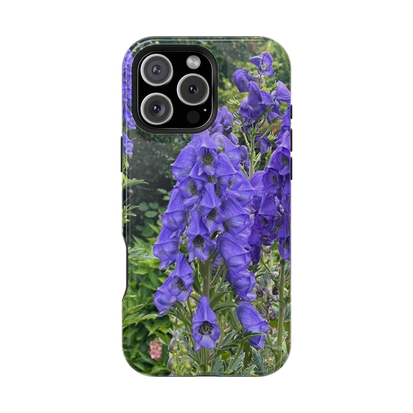 Floral Magnetic Tough Case - Vibrant Purple Flower Design for Resilience and Style